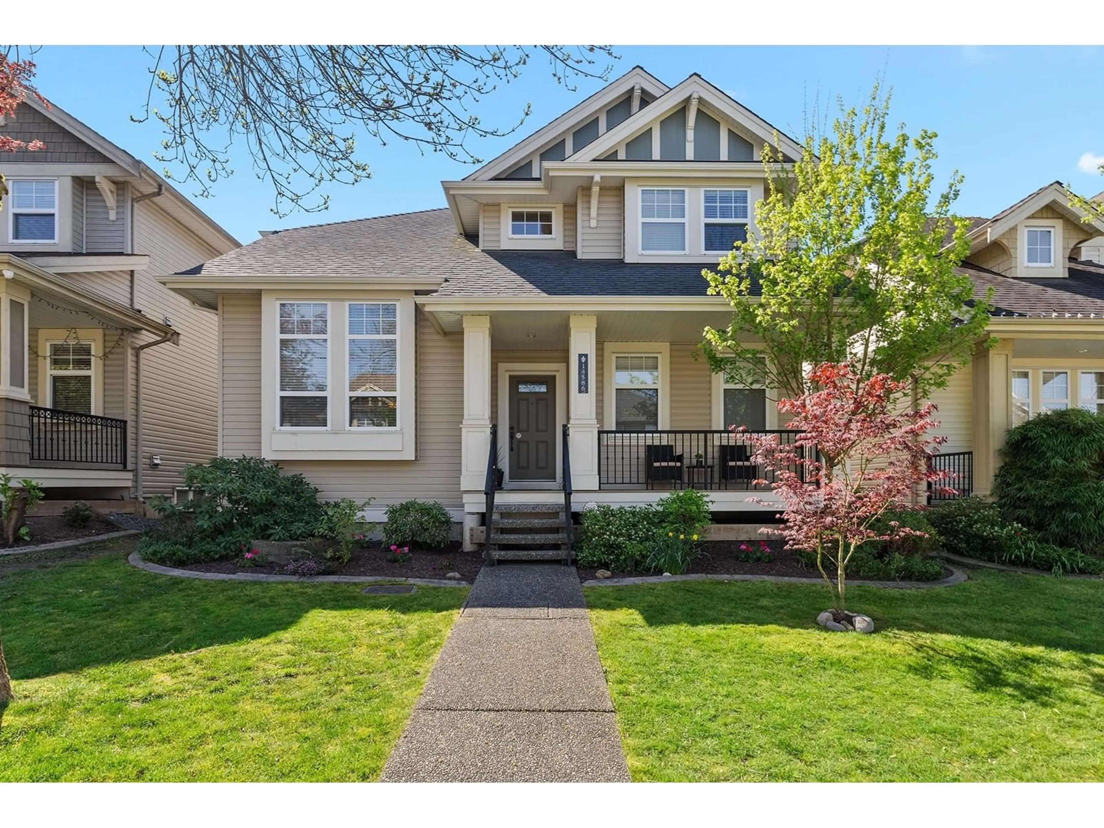 Home with vinyl exterior material, street for 14586 60A, Surrey British Columbia V3S4R5
