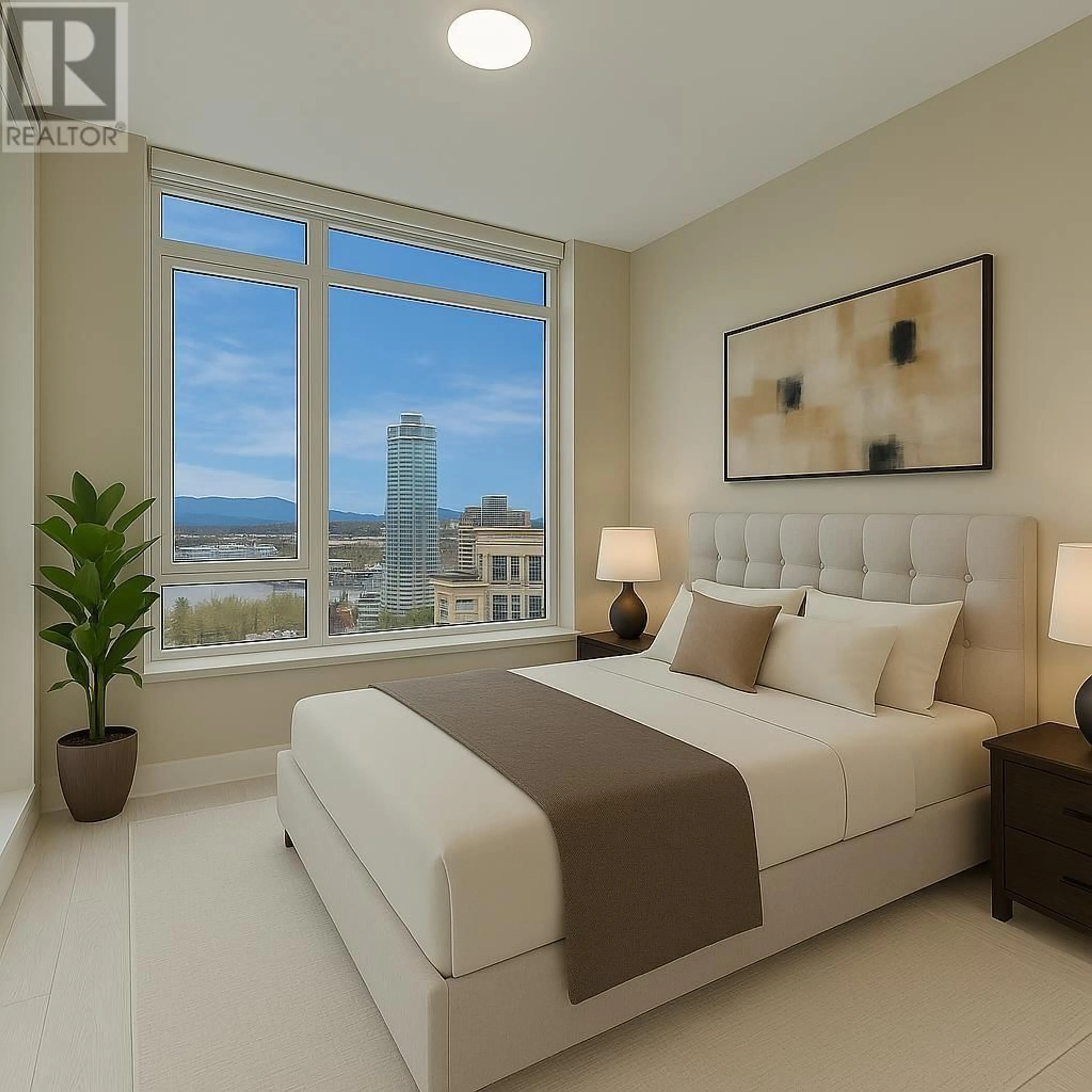 Bedroom with bed, unknown for 2509 - 4508 HAZEL STREET, Burnaby British Columbia V5H0E4