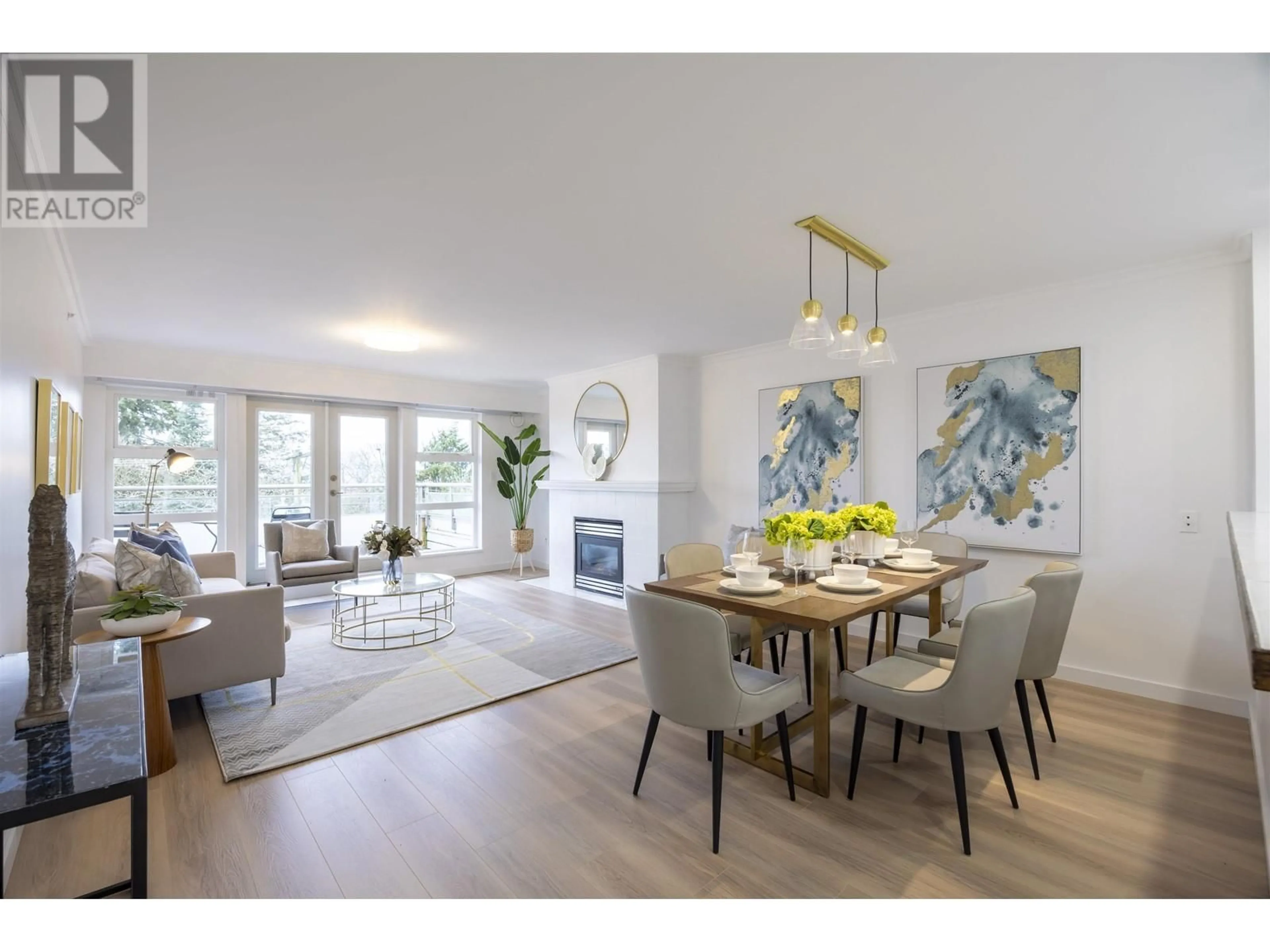Dining room, wood/laminate floor for 409 - 3580 W 41TH AVENUE, Vancouver British Columbia V6N3E6