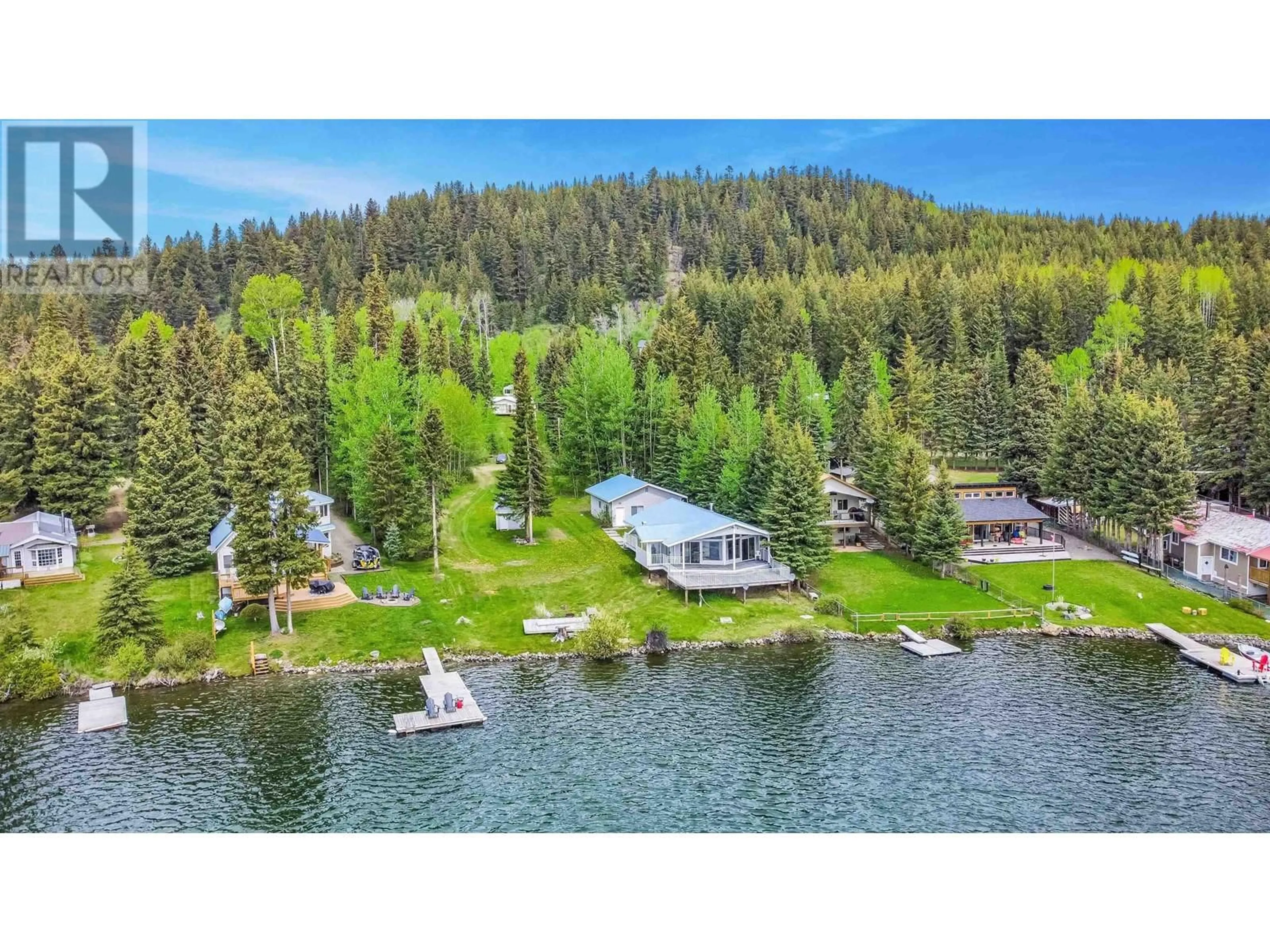 A pic from outside/outdoor area/front of a property/back of a property/a pic from drone, water/lake/river/ocean view for 7630 BURGESS ROAD, Deka Lake / Sulphurous / Hathaway Lakes British Columbia V0K1X3