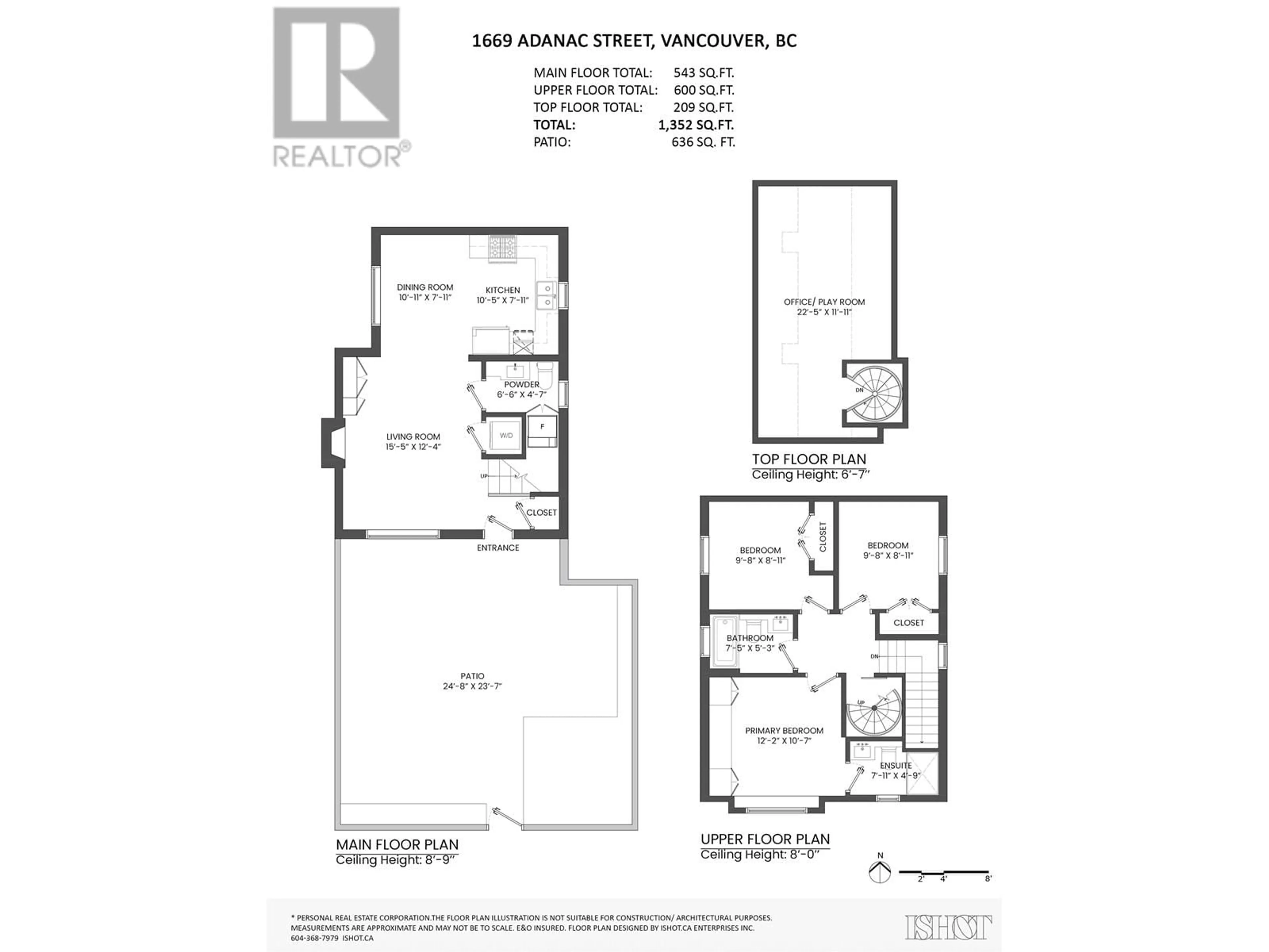 Floor plan for 1669 ADANAC STREET, Vancouver British Columbia V5L2C7