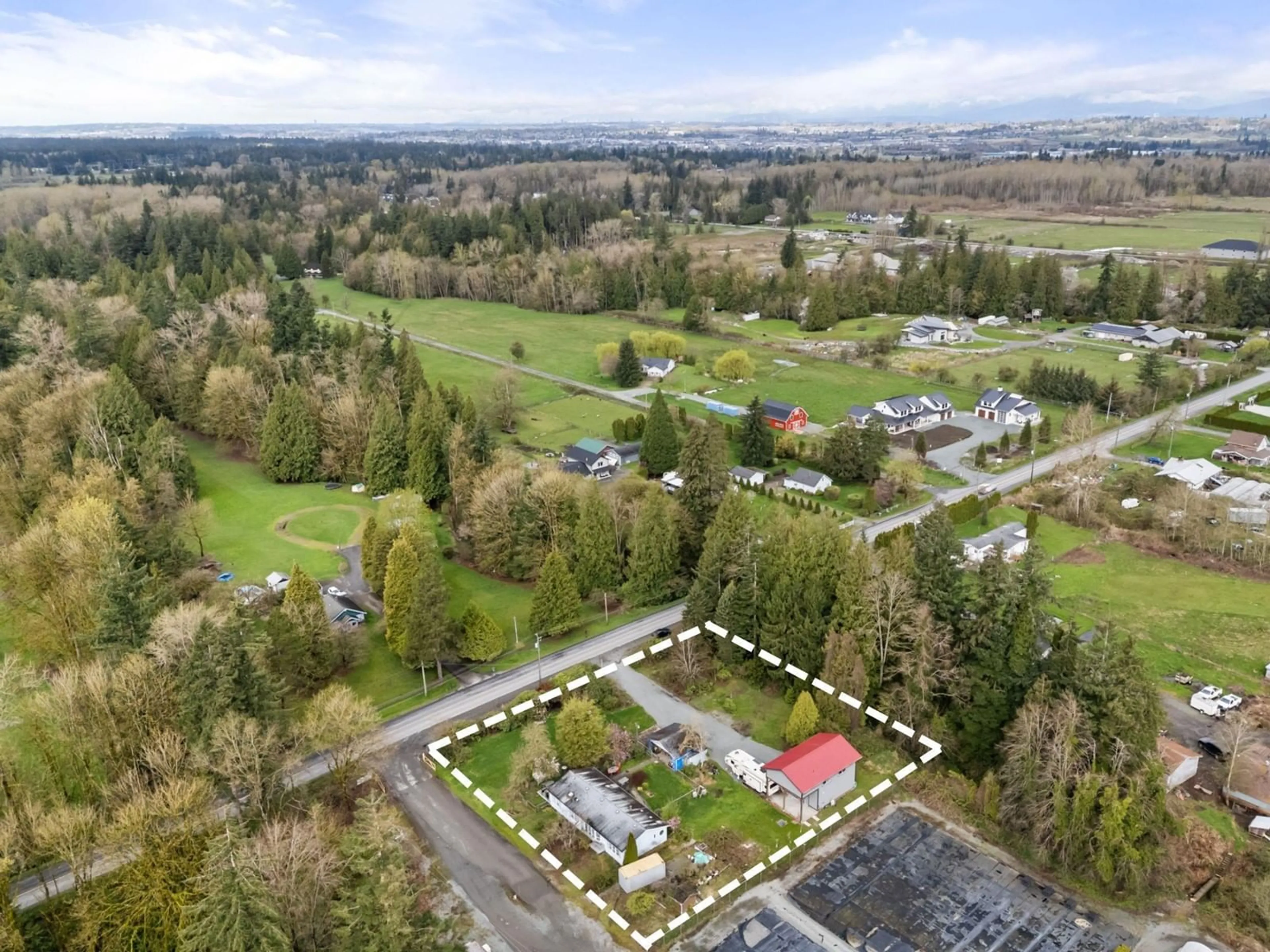 A pic from outside/outdoor area/front of a property/back of a property/a pic from drone, mountain view for 3674 224, Langley British Columbia V2Z2G7