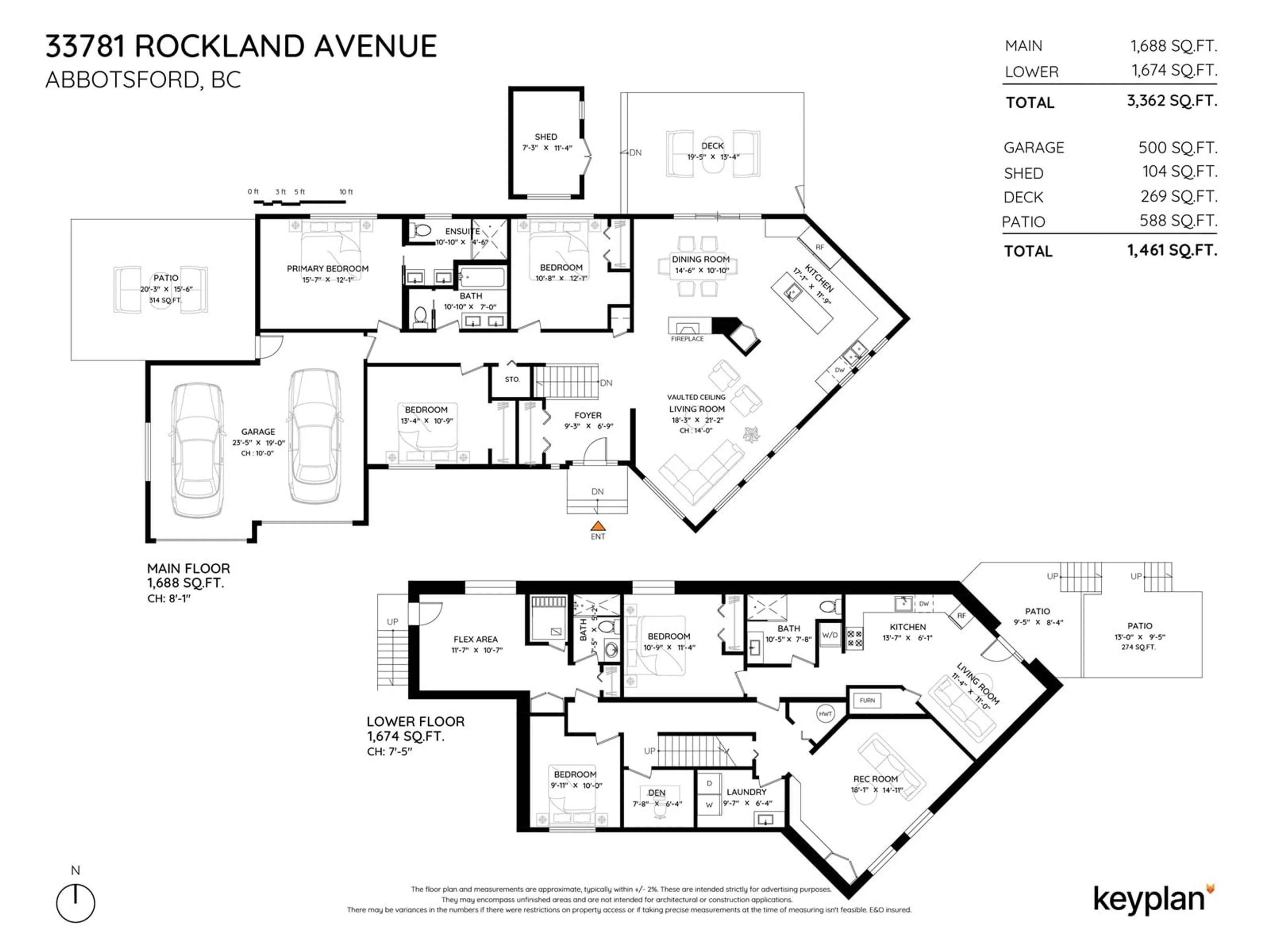 Floor plan for 33781 ROCKLAND, Abbotsford British Columbia V2S1T8
