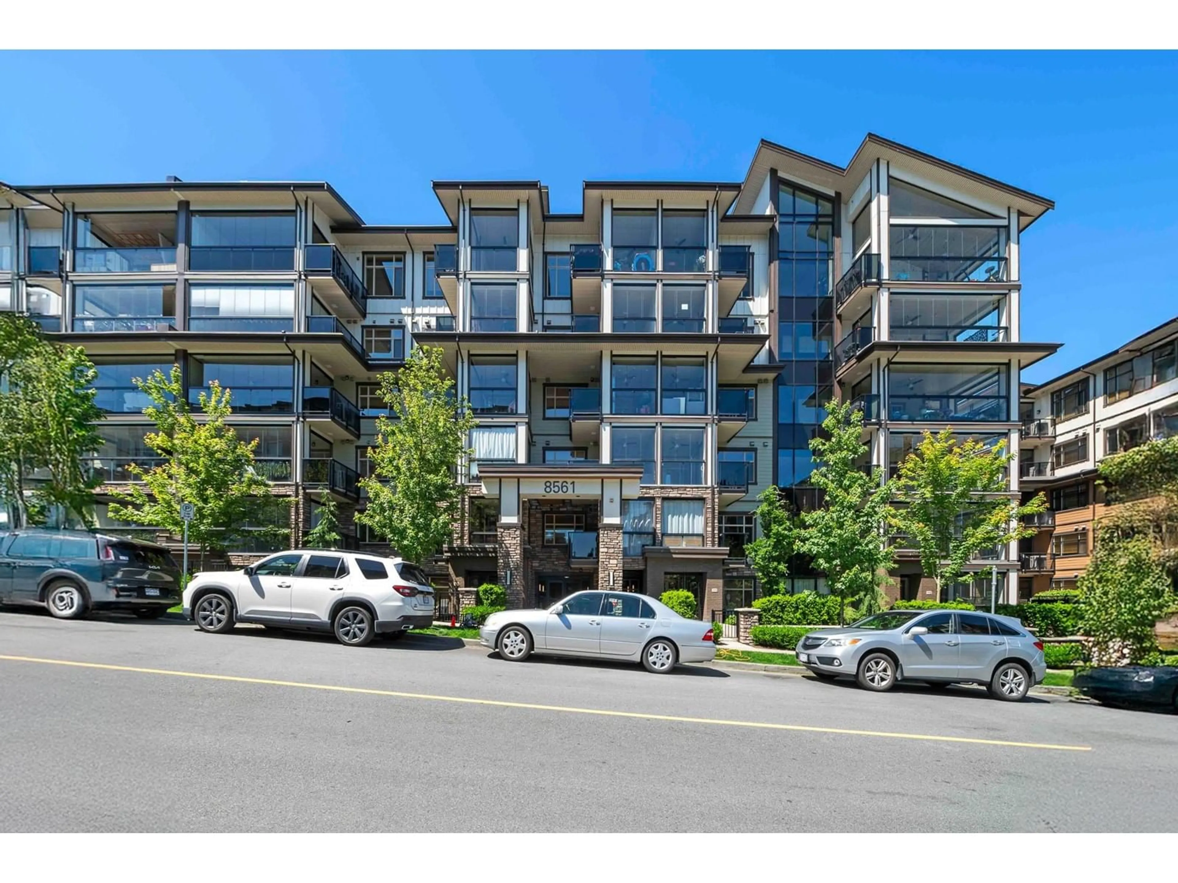 A pic from outside/outdoor area/front of a property/back of a property/a pic from drone, unknown for 303 - 8561 203A, Langley British Columbia V4A9W8
