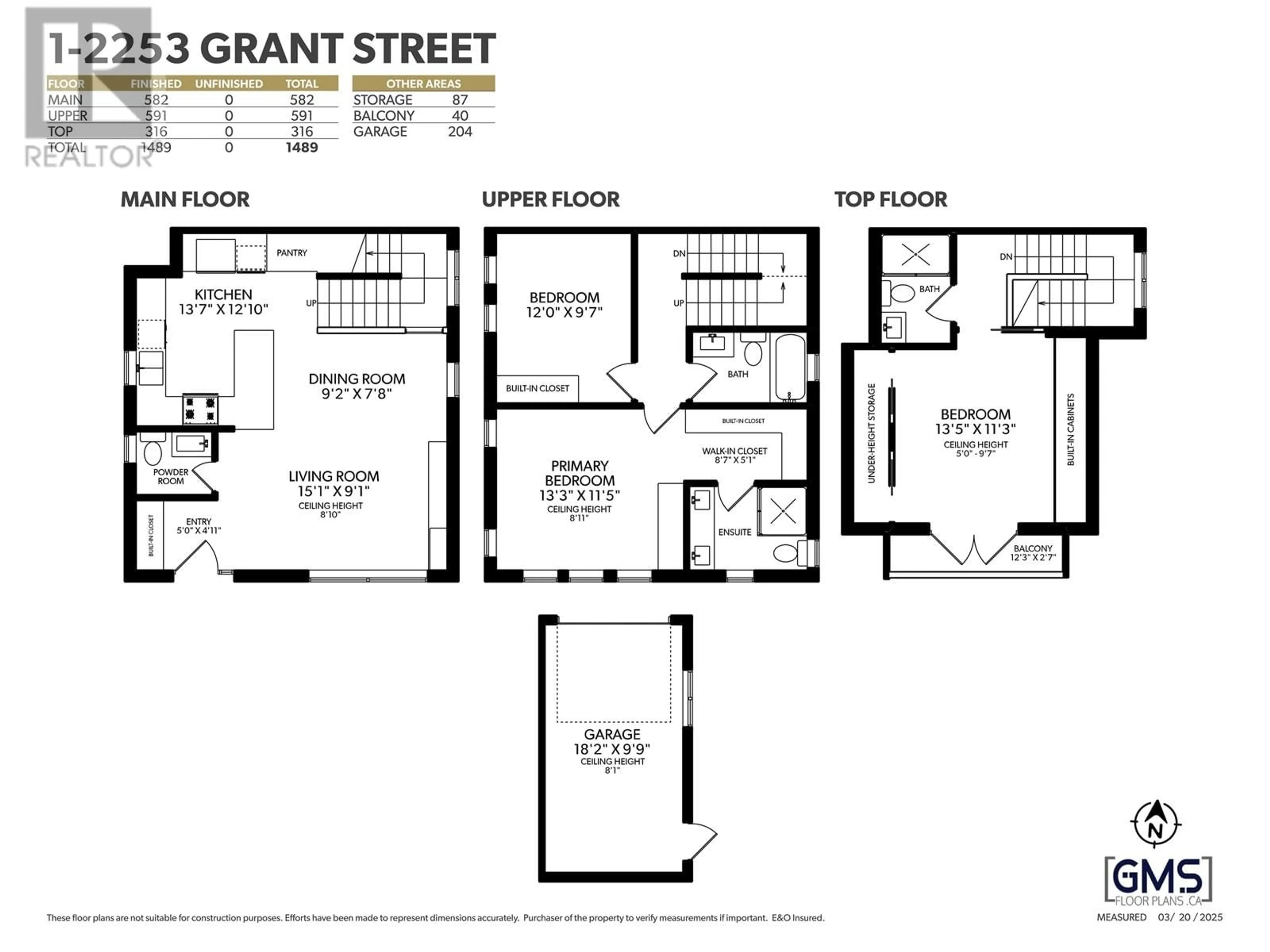 Floor plan for 1 - 2253 GRANT STREET, Vancouver British Columbia V5L2Z6