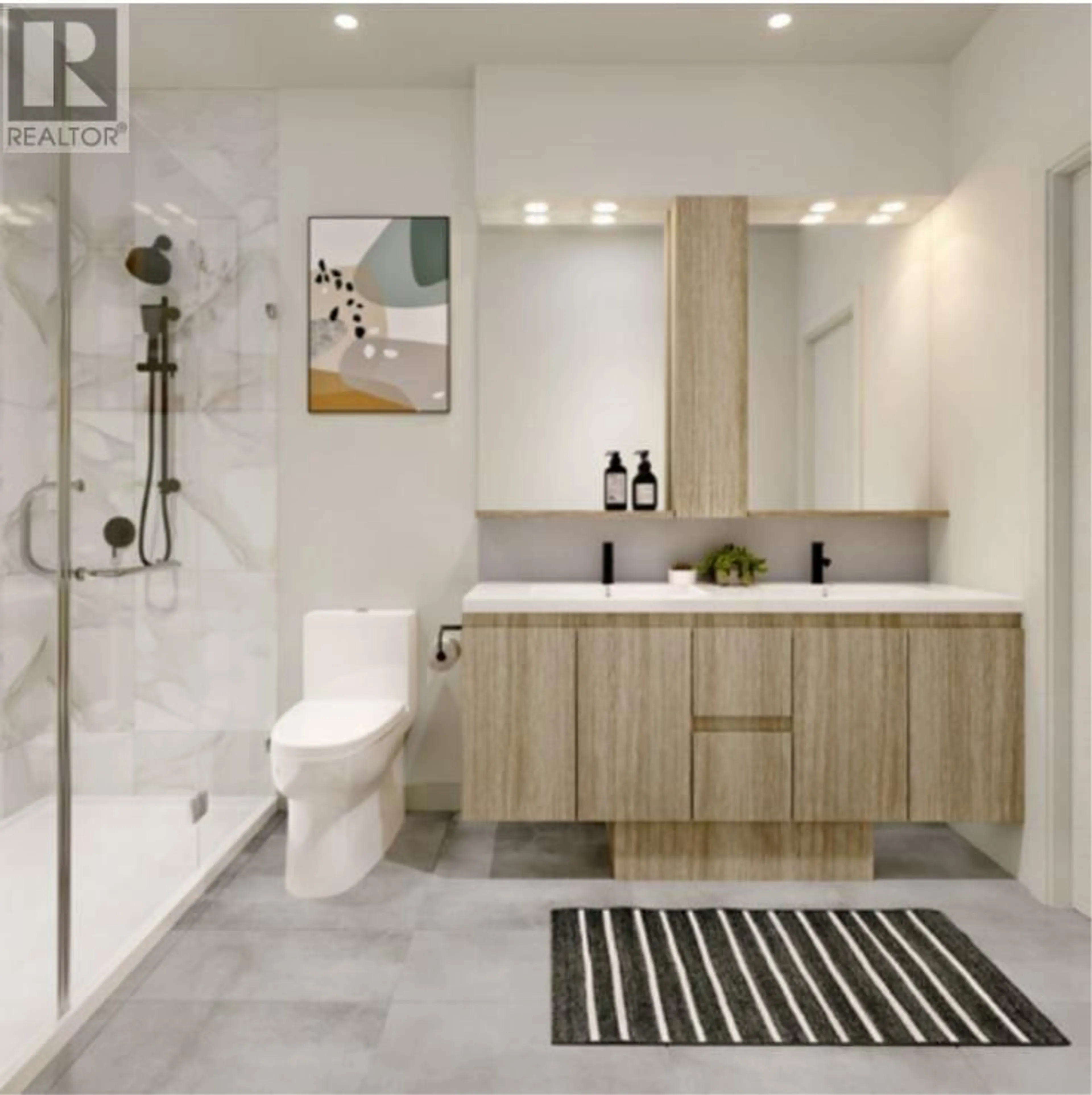 Contemporary bathroom, ceramic/tile floor for 321 - 599 DANSEY AVENUE, Coquitlam British Columbia V3J5S4