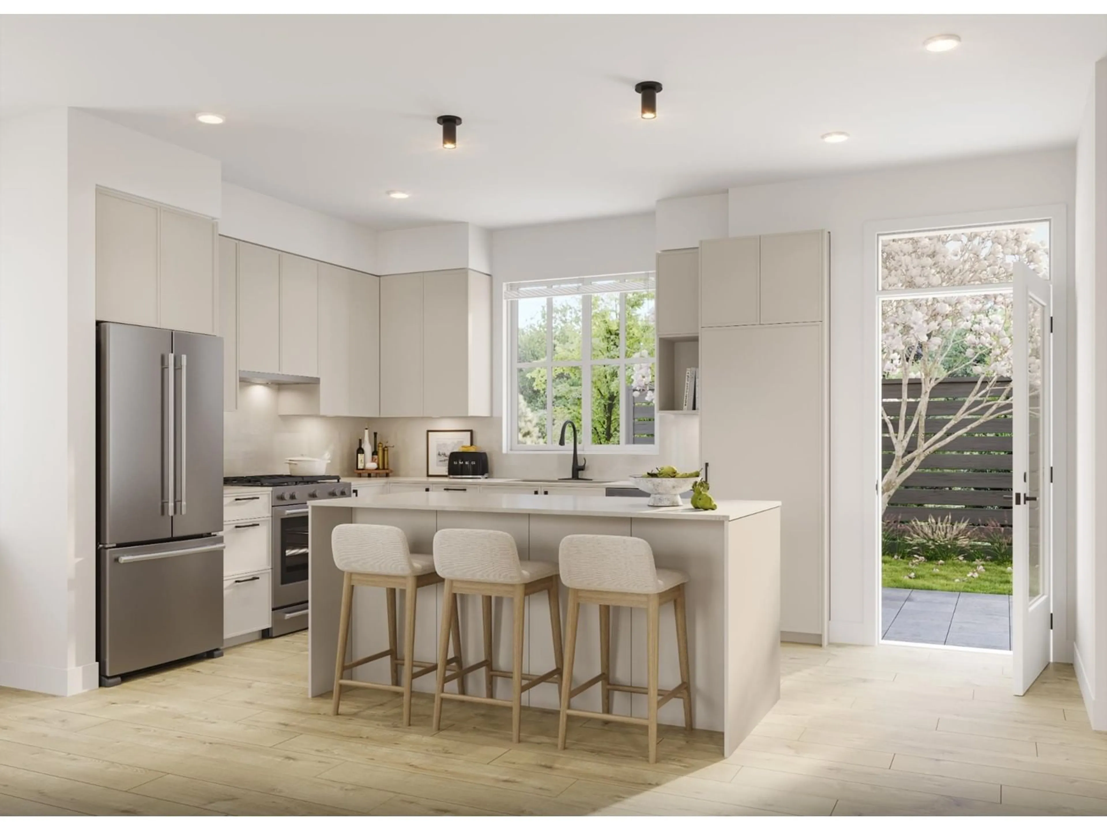 Contemporary kitchen, ceramic/tile floor for 59 - 7661 198B, Langley British Columbia V0V0V0