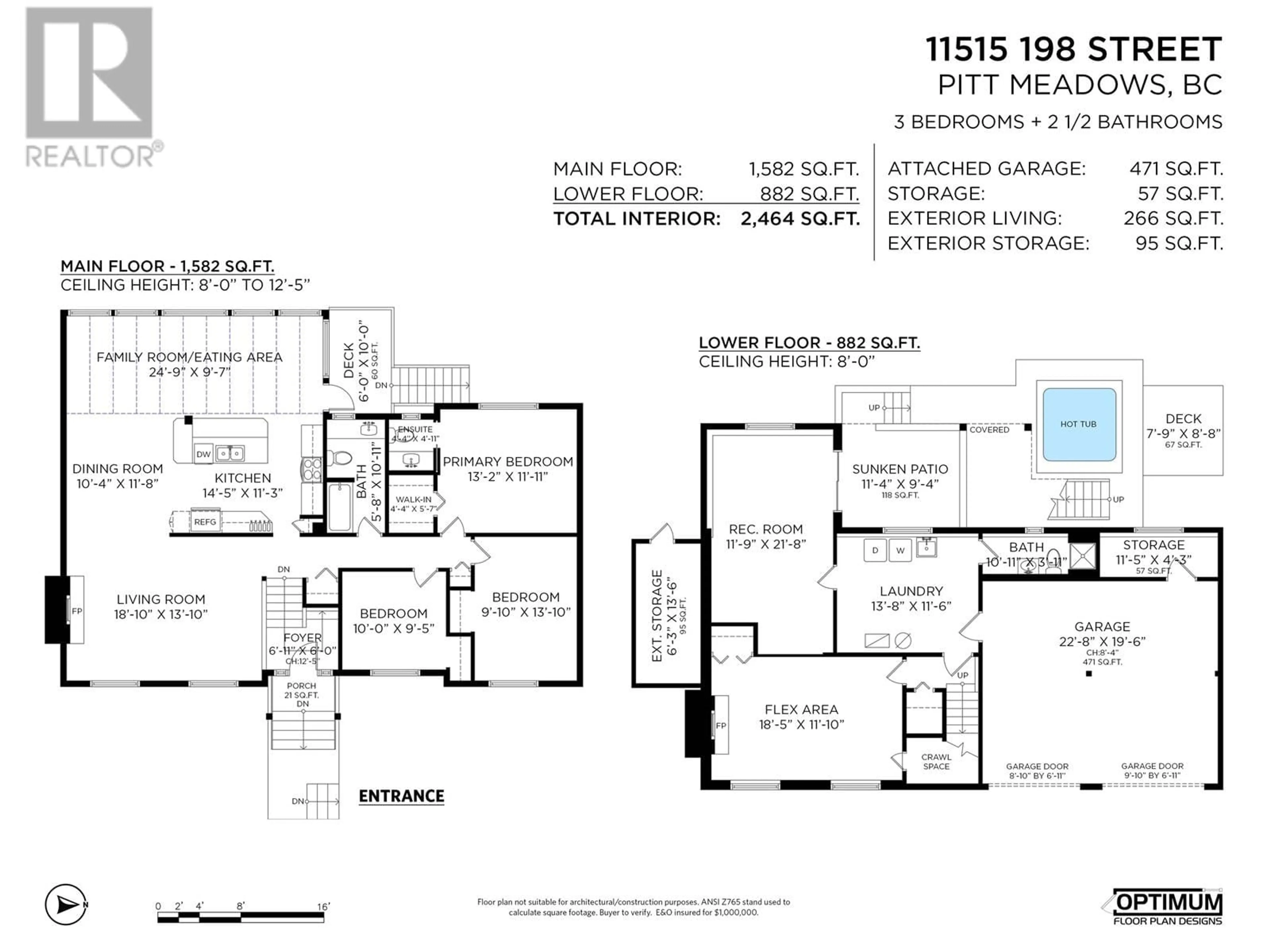 Floor plan for 11515 198 STREET, Pitt Meadows British Columbia V3Y1N9