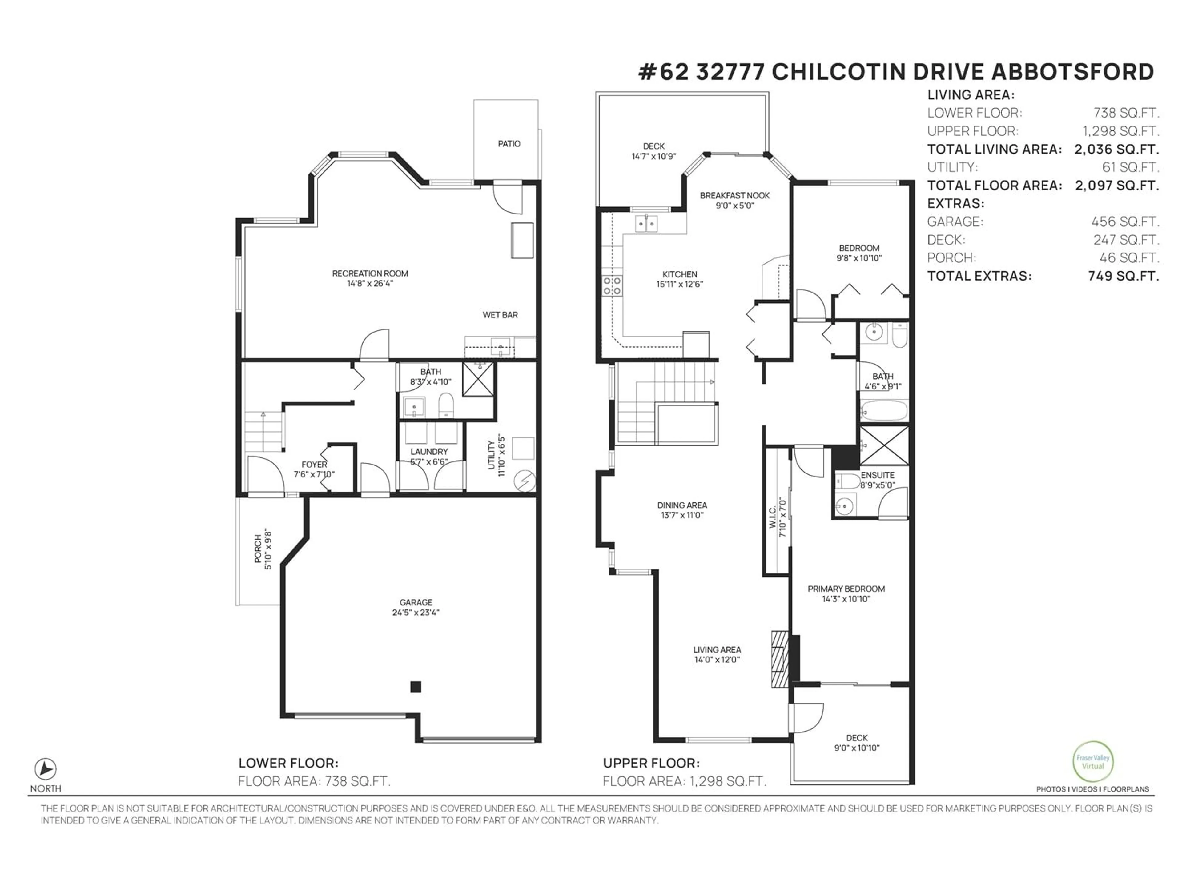Floor plan for 62 - 32777 CHILCOTIN, Abbotsford British Columbia V2T5W4