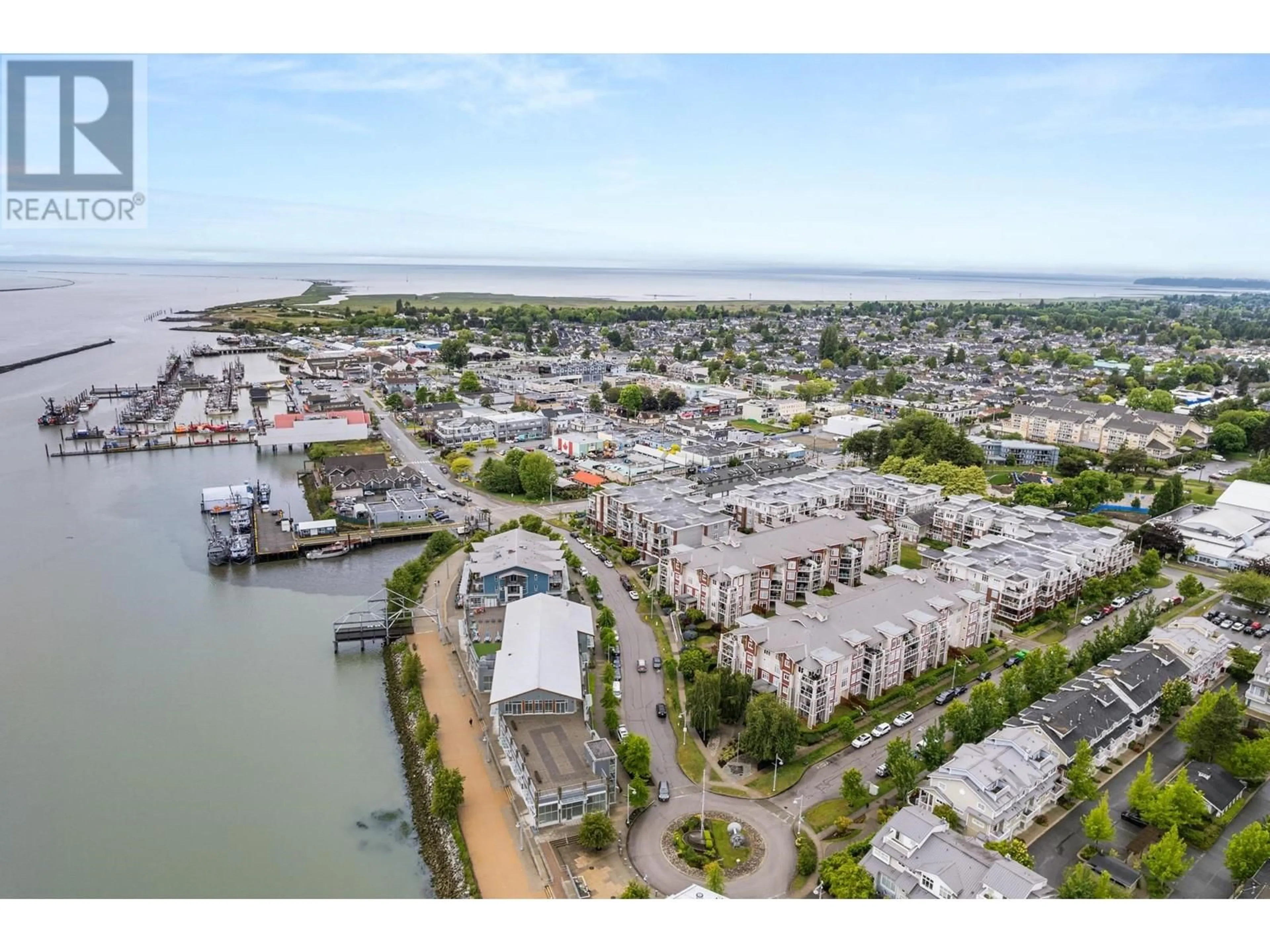 A pic from outside/outdoor area/front of a property/back of a property/a pic from drone, water/lake/river/ocean view for 325 - 4280 MONCTON STREET, Richmond British Columbia V7E6T4
