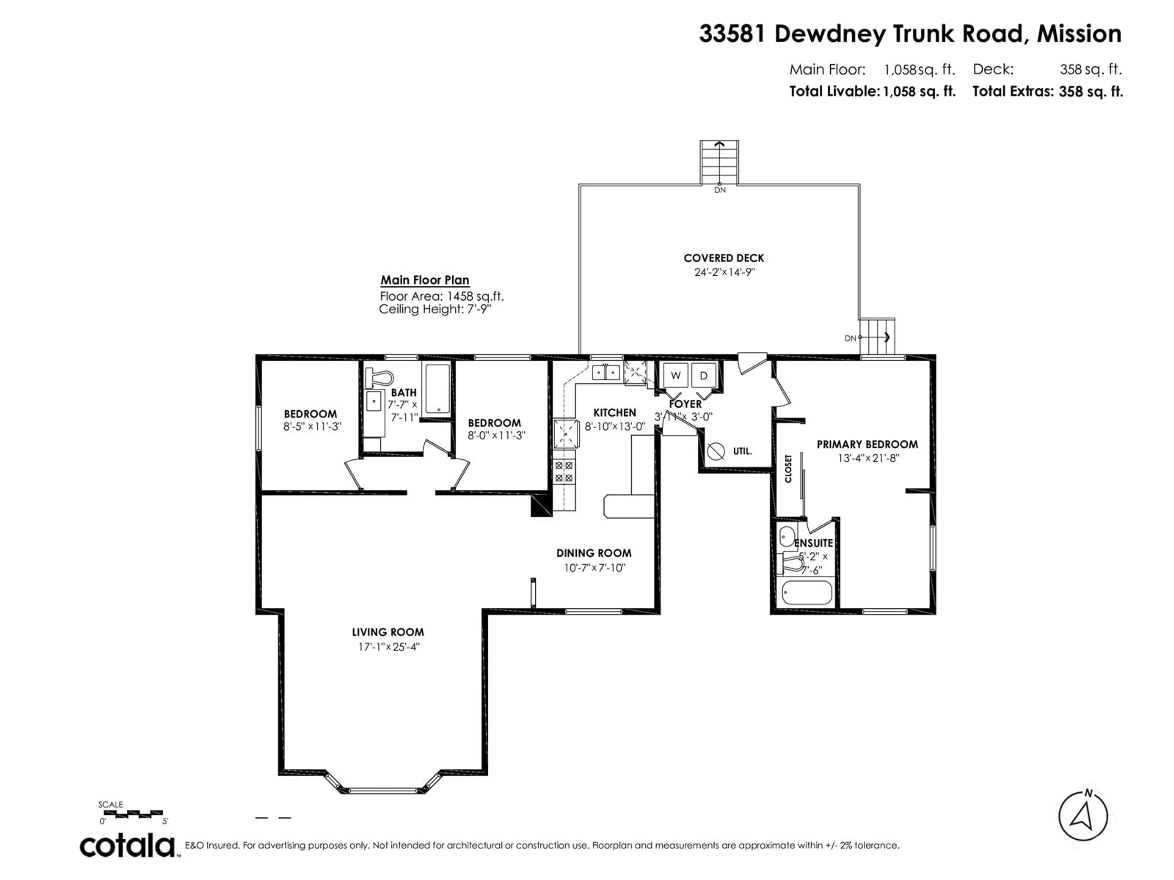Floor plan for 33581 DEWDNEY TRUNK, Mission British Columbia V2V6Y3