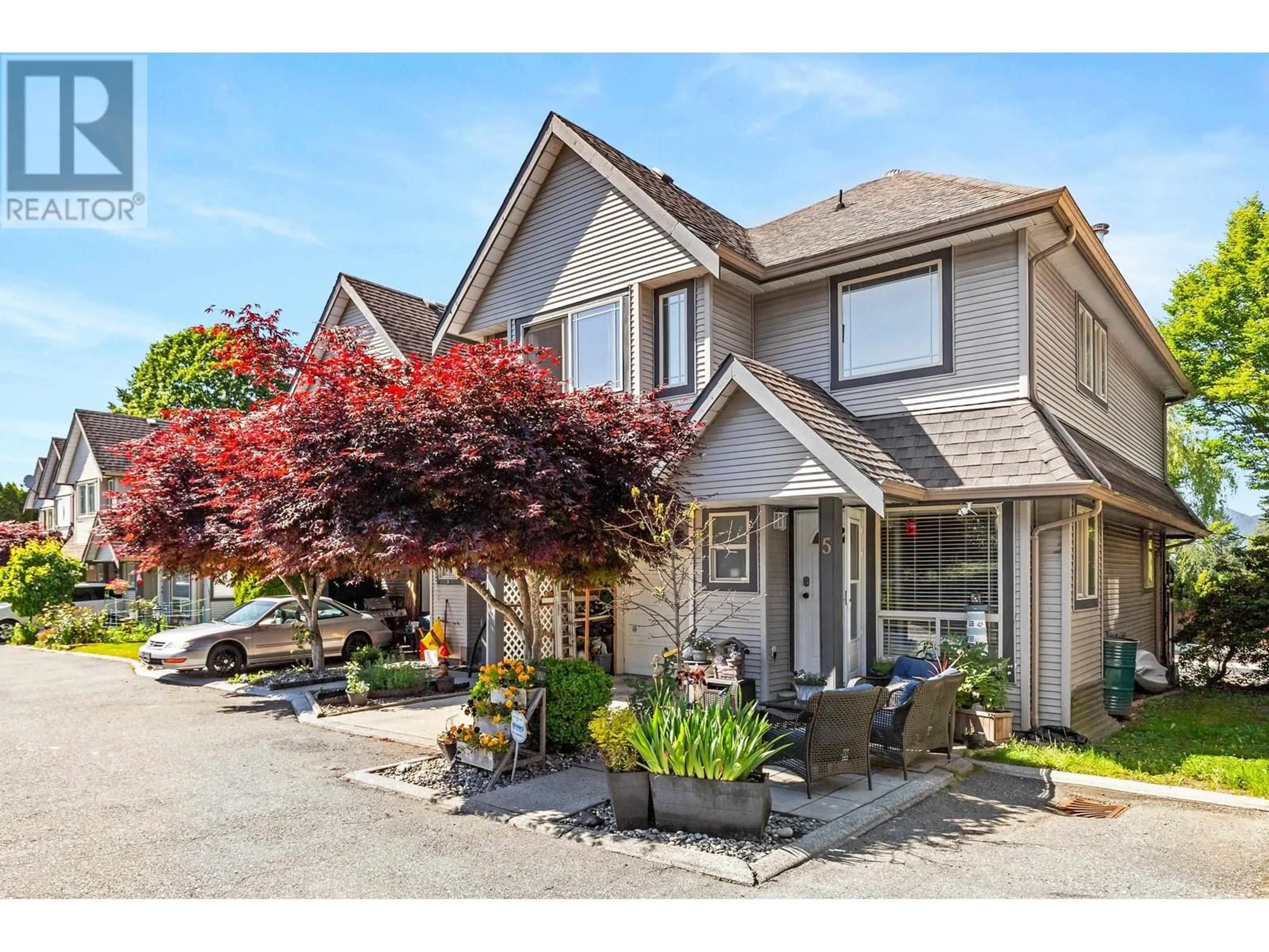 Home with vinyl exterior material, street for 5 - 22980 ABERNETHY LANE, Maple Ridge British Columbia V2X3N4