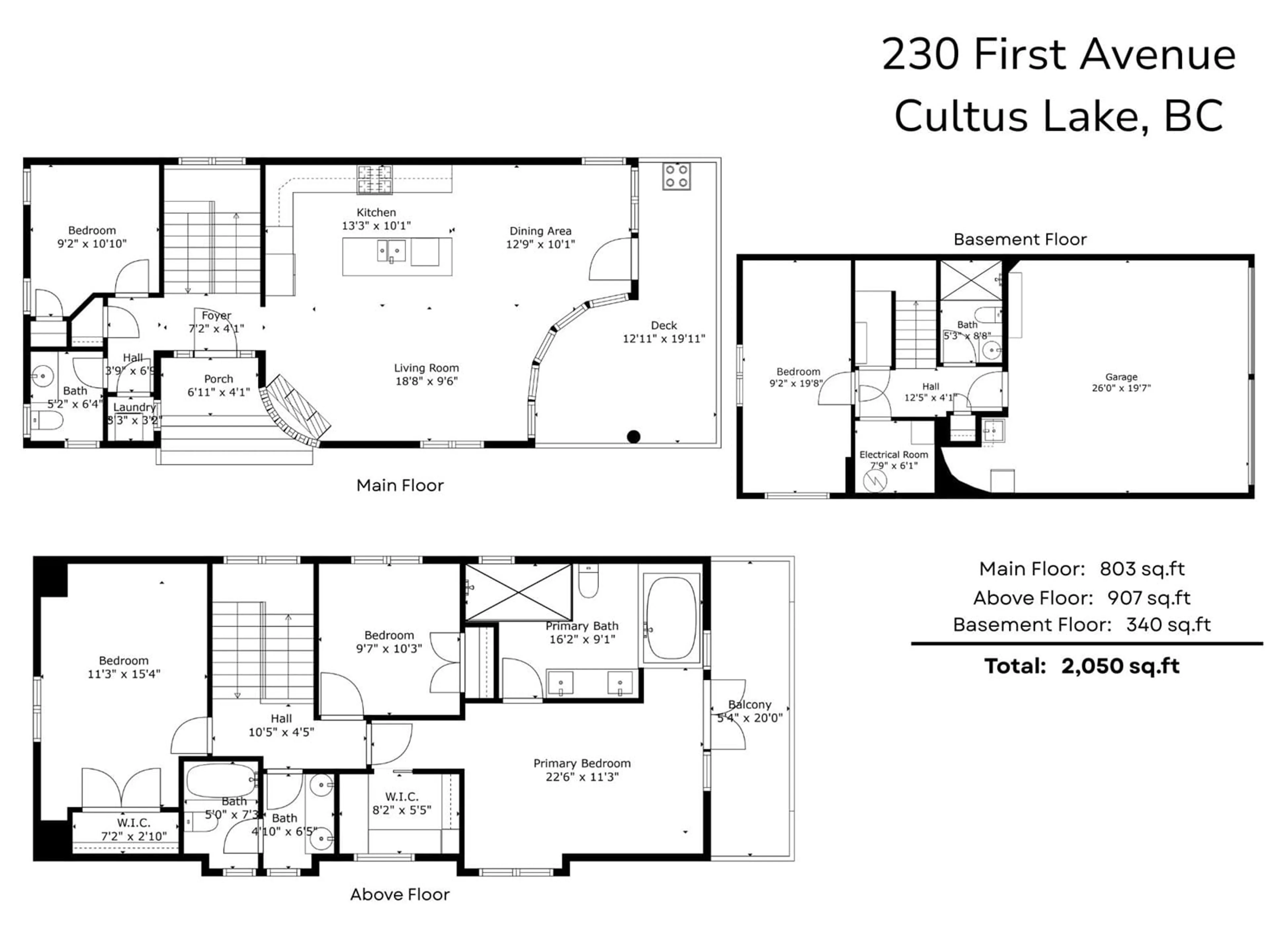Floor plan for 230 FIRST AVENUE, Chilliwack British Columbia V2R4Y6