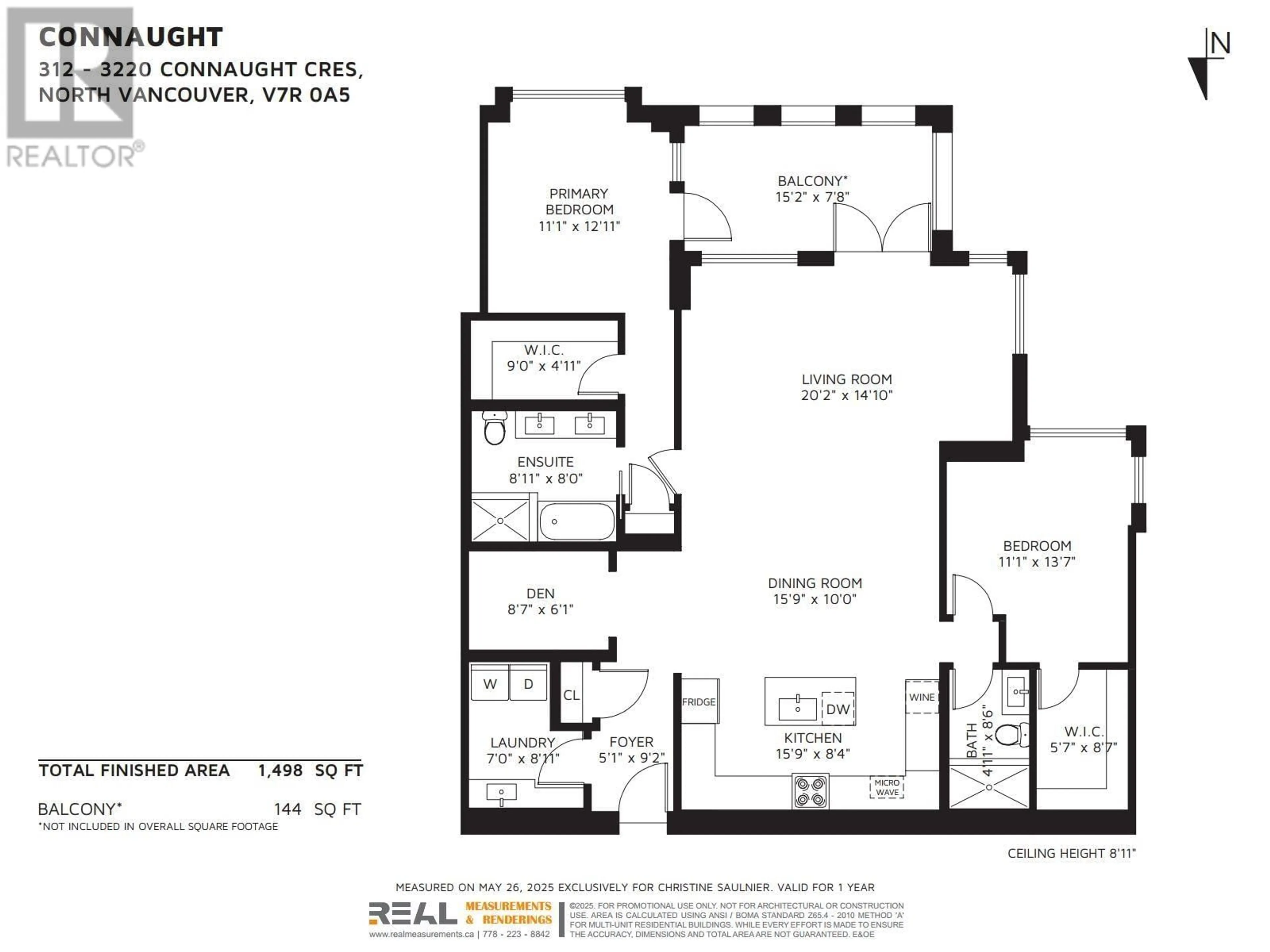 Floor plan for 312 - 3220 CONNAUGHT CRESCENT, North Vancouver British Columbia V7R0A5