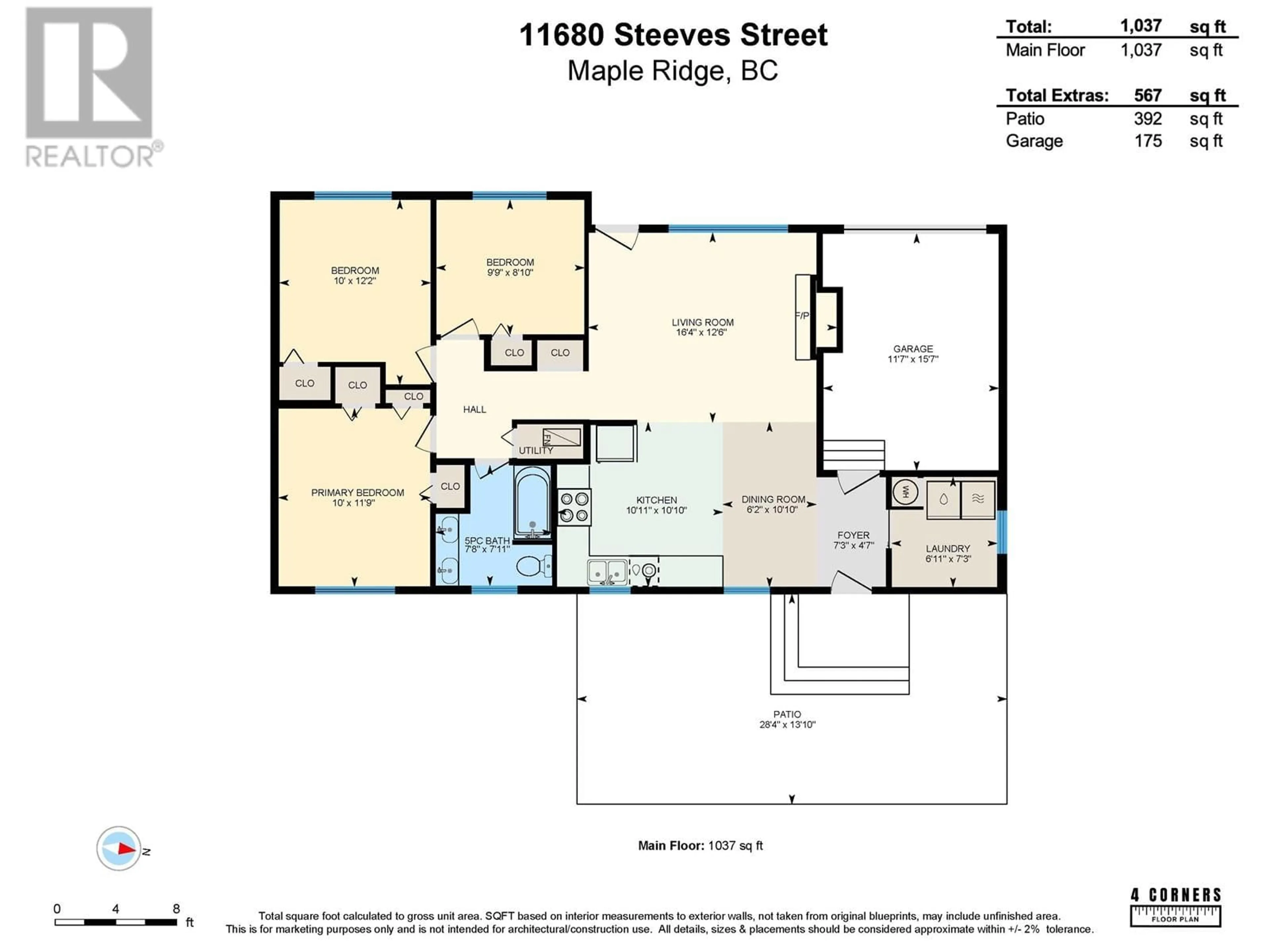 Floor plan for 11680 STEEVES STREET, Maple Ridge British Columbia V2X4X6