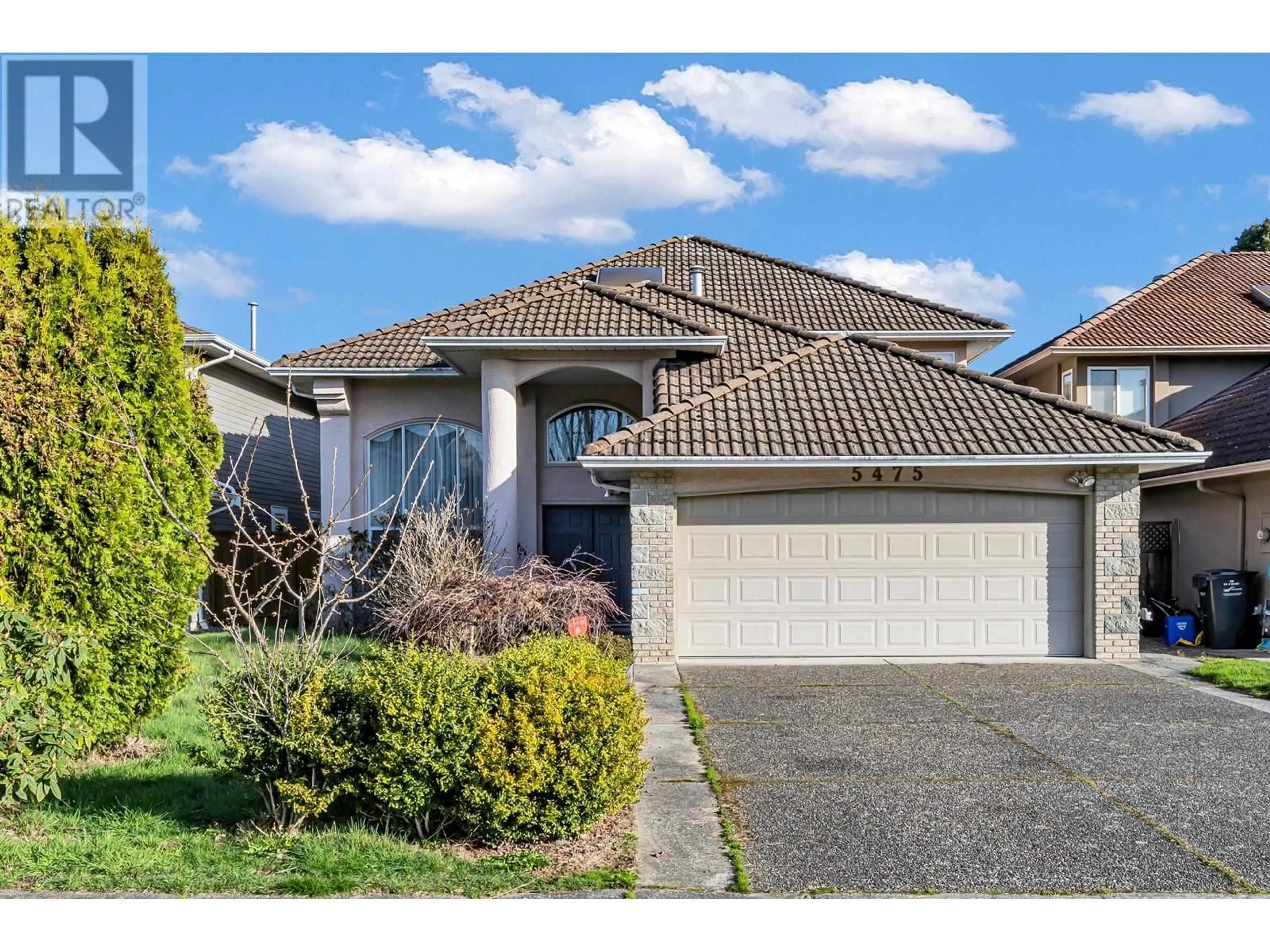 Home with vinyl exterior material, street for 5475 LACKNER CRESCENT, Richmond British Columbia V7E6A4