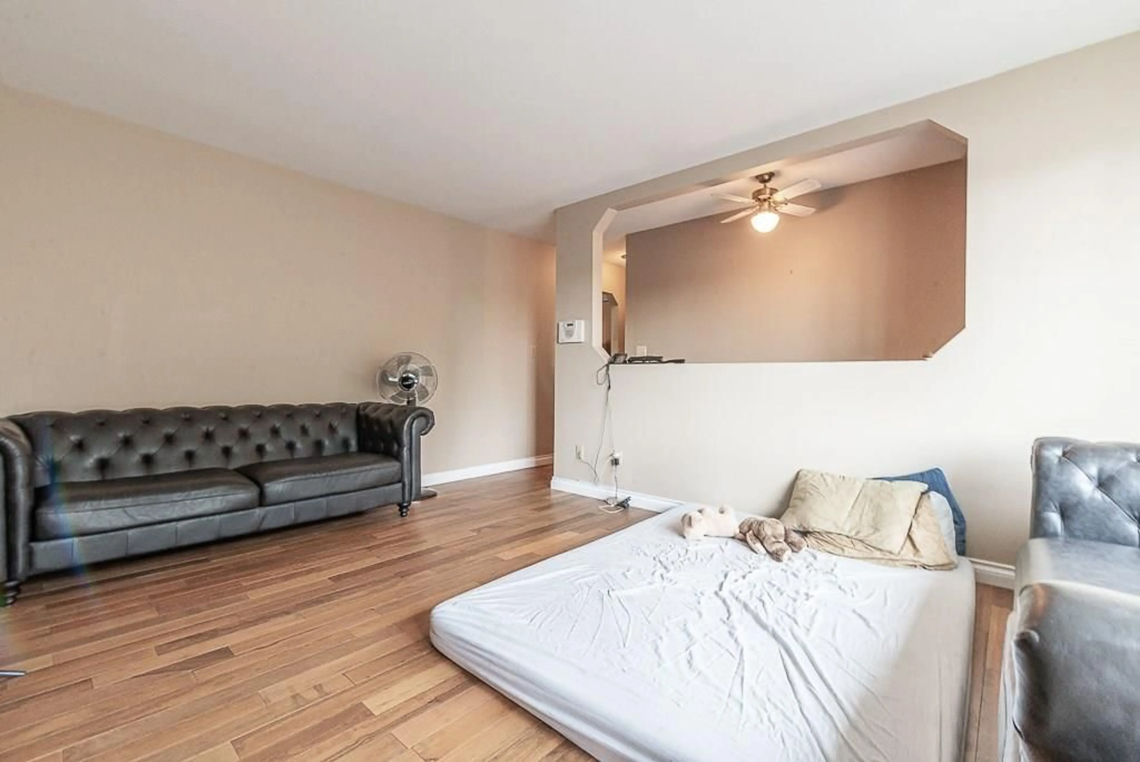 Bedroom with bed, wood/laminate floor for 2592 MITCHELL, Abbotsford British Columbia V2T5G5