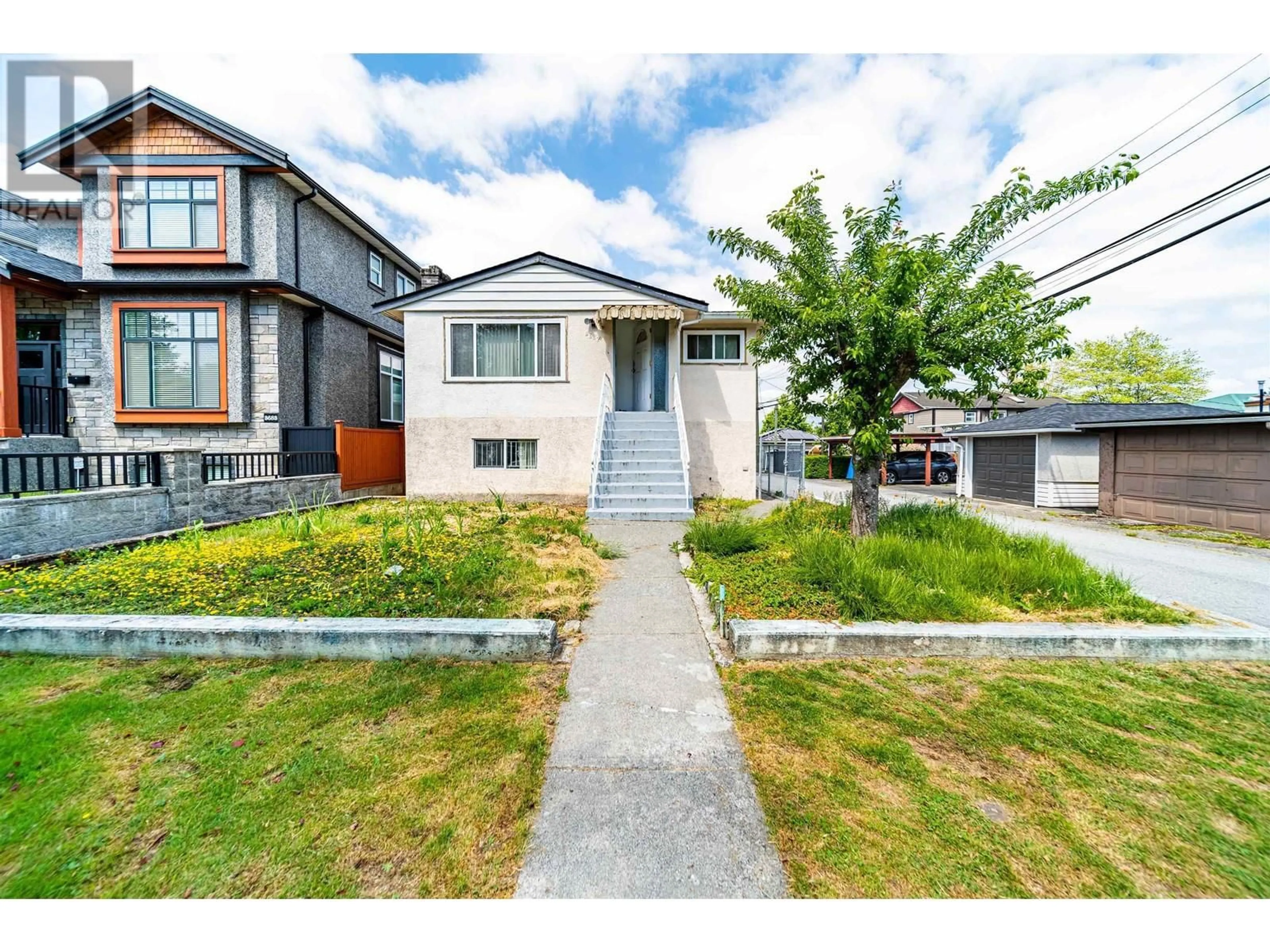 A pic from outside/outdoor area/front of a property/back of a property/a pic from drone, street for 3687 26TH AVENUE, Vancouver British Columbia V5R1M6