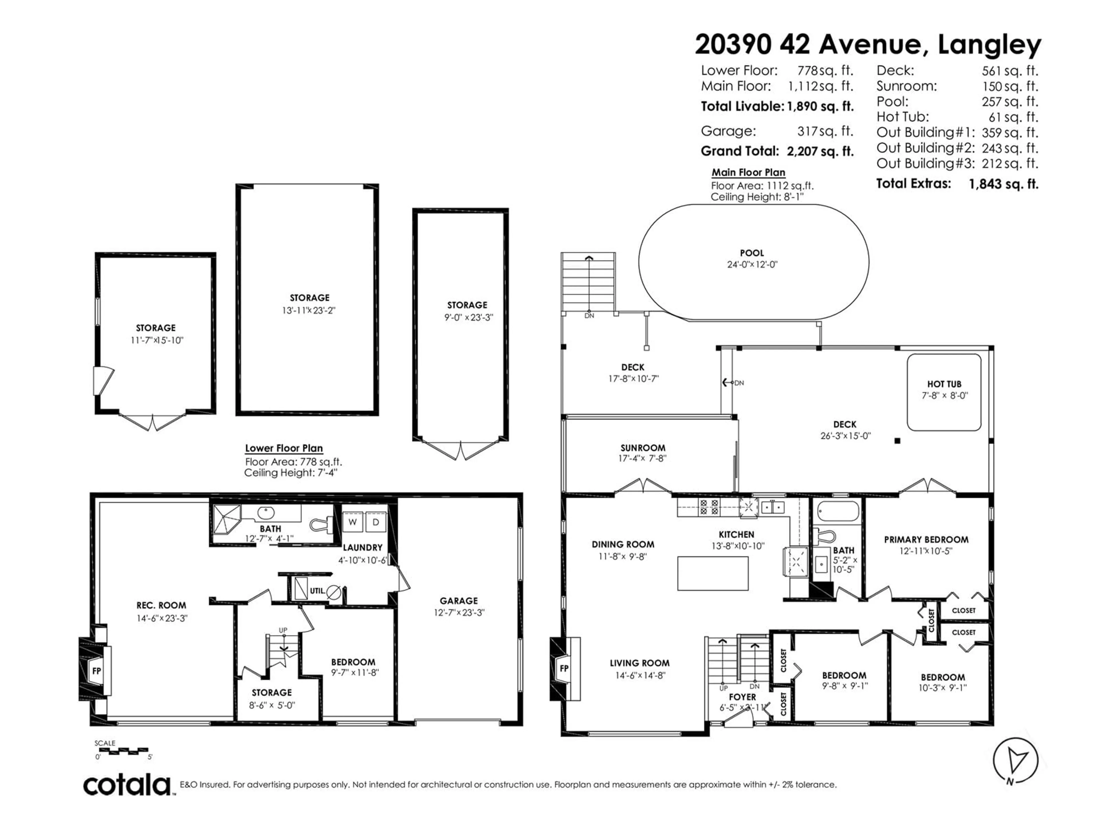 Floor plan for 20390 42, Langley British Columbia V3A3A7