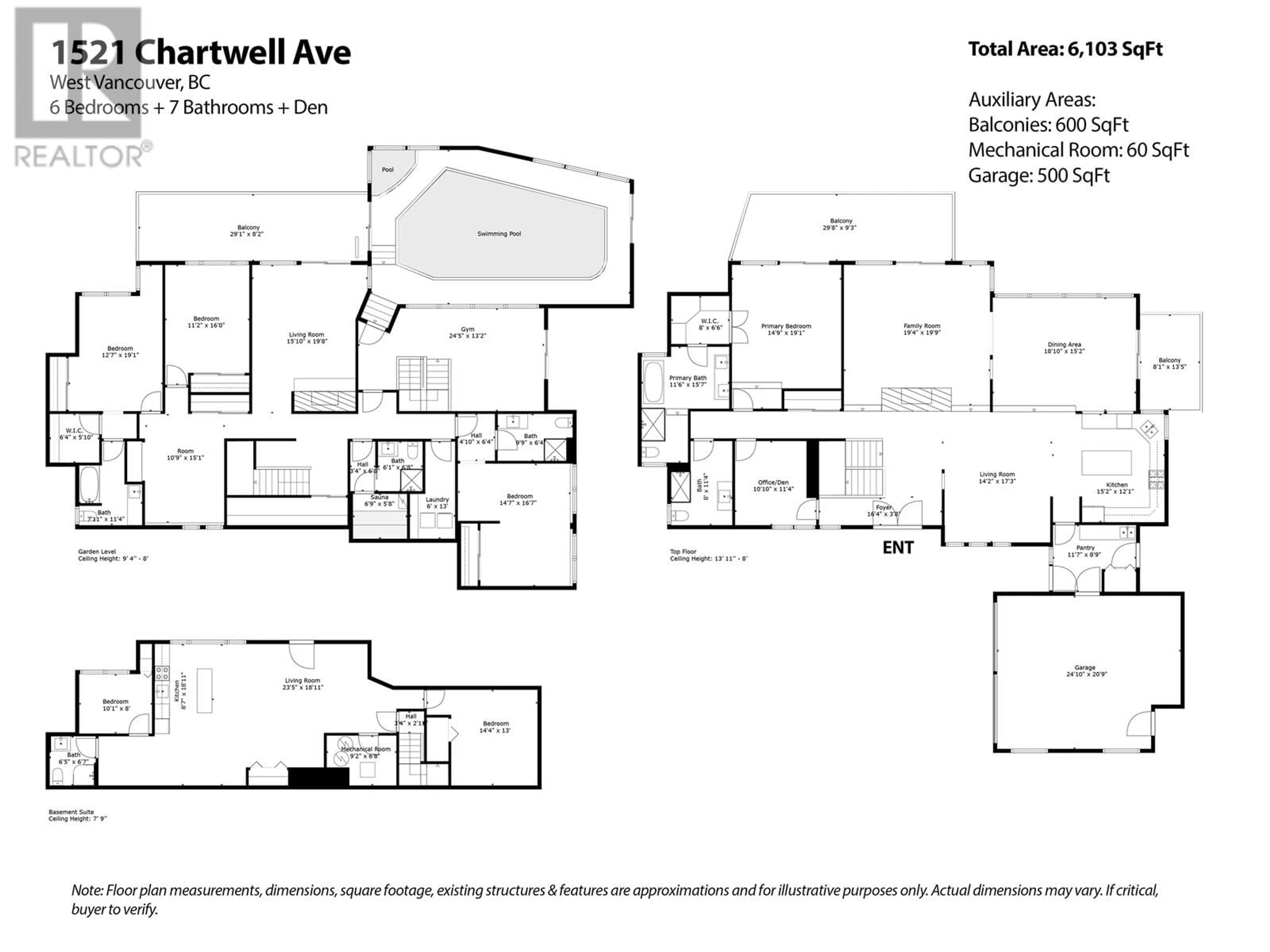 Floor plan for 1521 CHARTWELL DRIVE, West Vancouver British Columbia V7S2R9