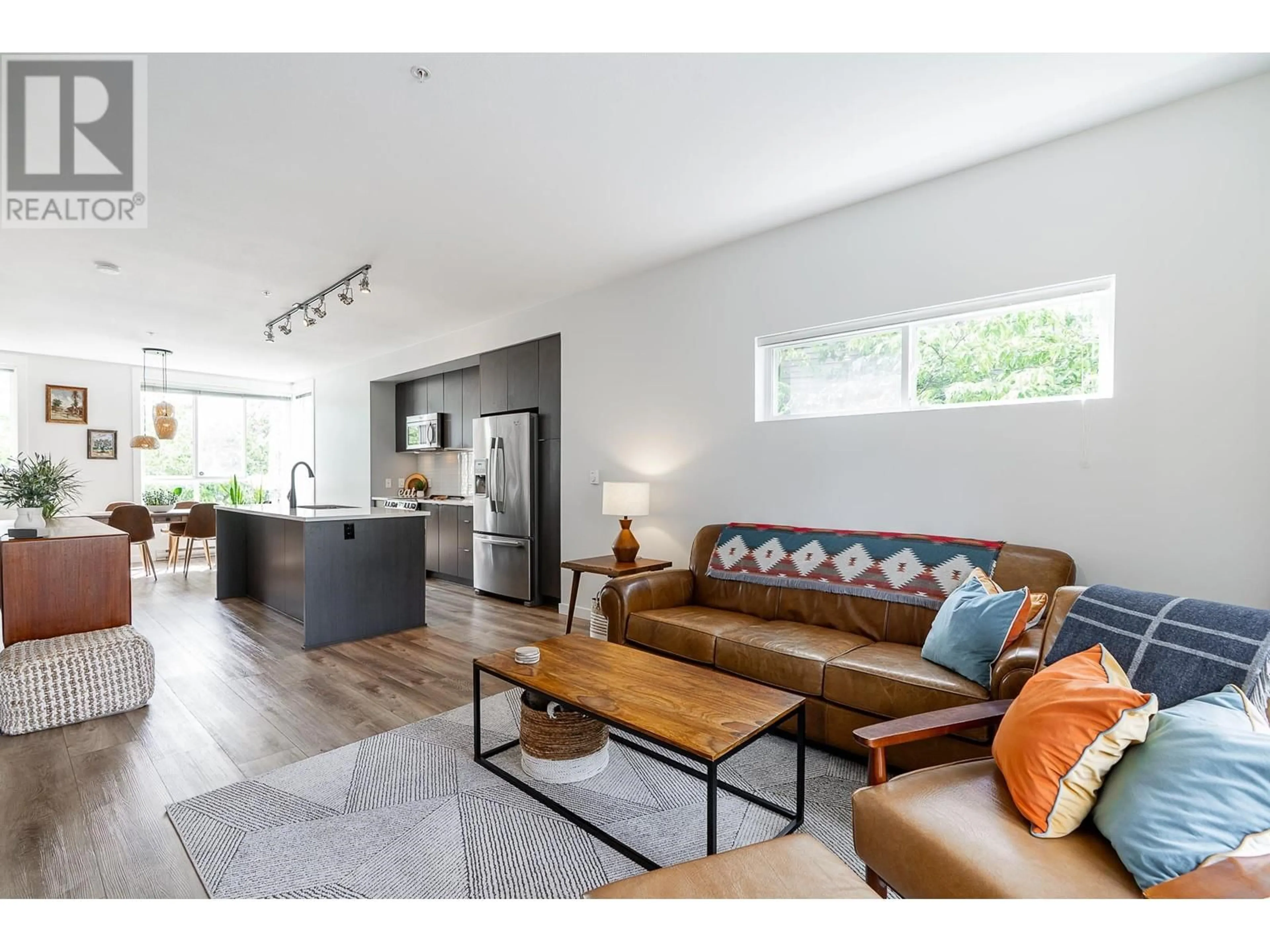 Living room with furniture, wood/laminate floor for 70 - 2310 RANGER LANE, Port Coquitlam British Columbia V3B0K3