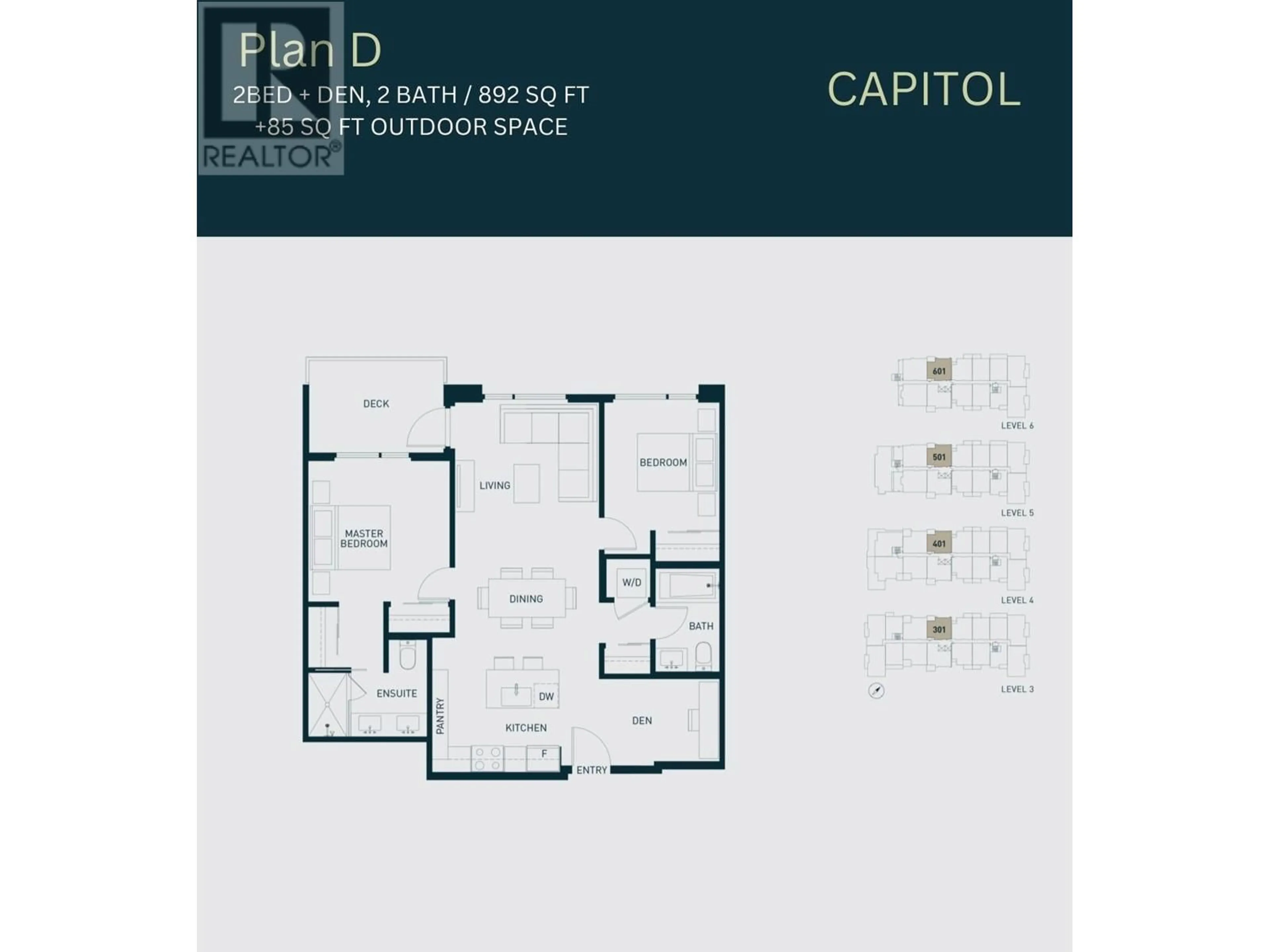 Floor plan for 501 - 1012 AUCKLAND STREET, New Westminster British Columbia V3M0M3