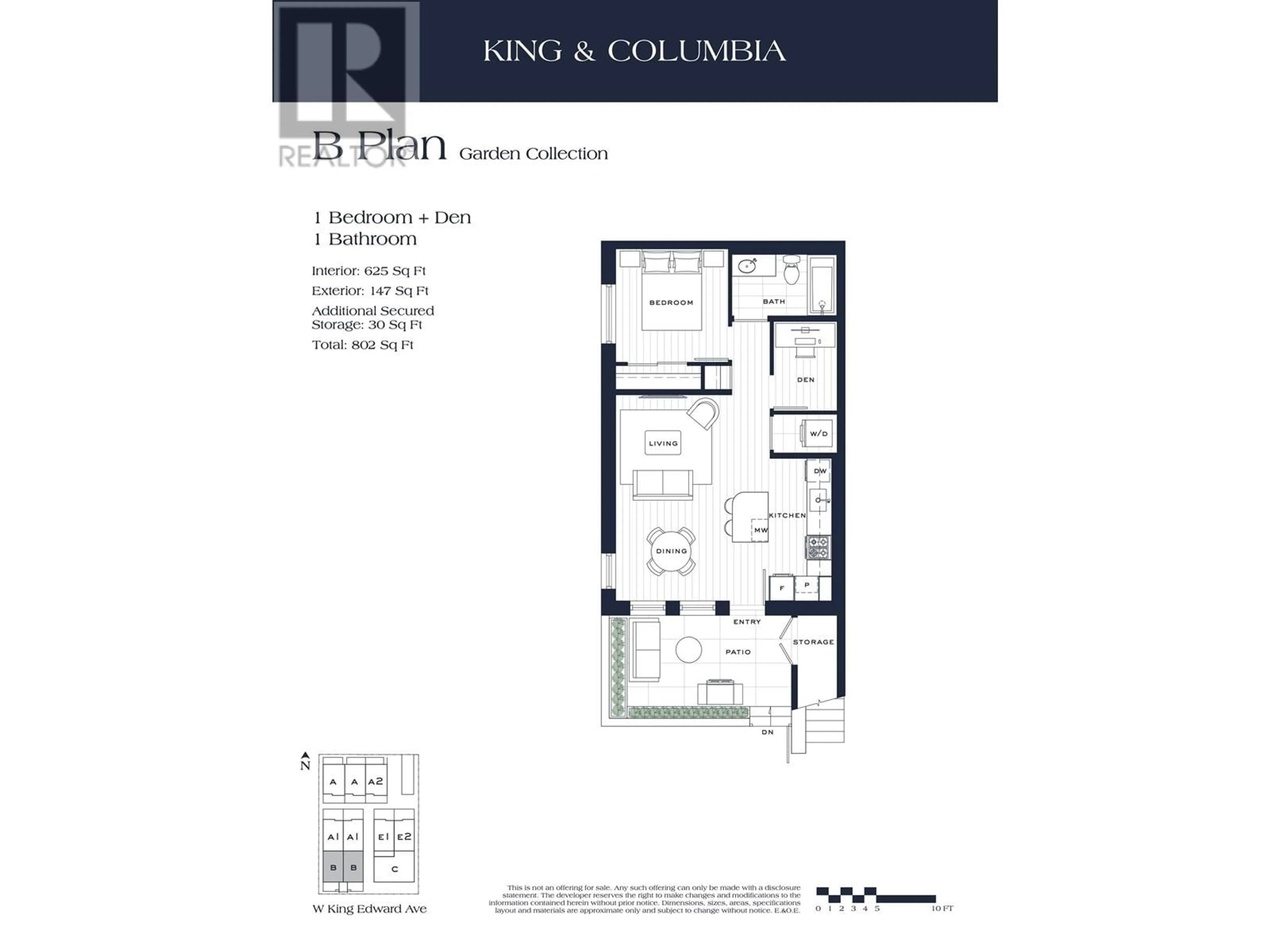 Floor plan for 114 - 163 KING EDWARD AVENUE, Vancouver British Columbia V5Y2H8