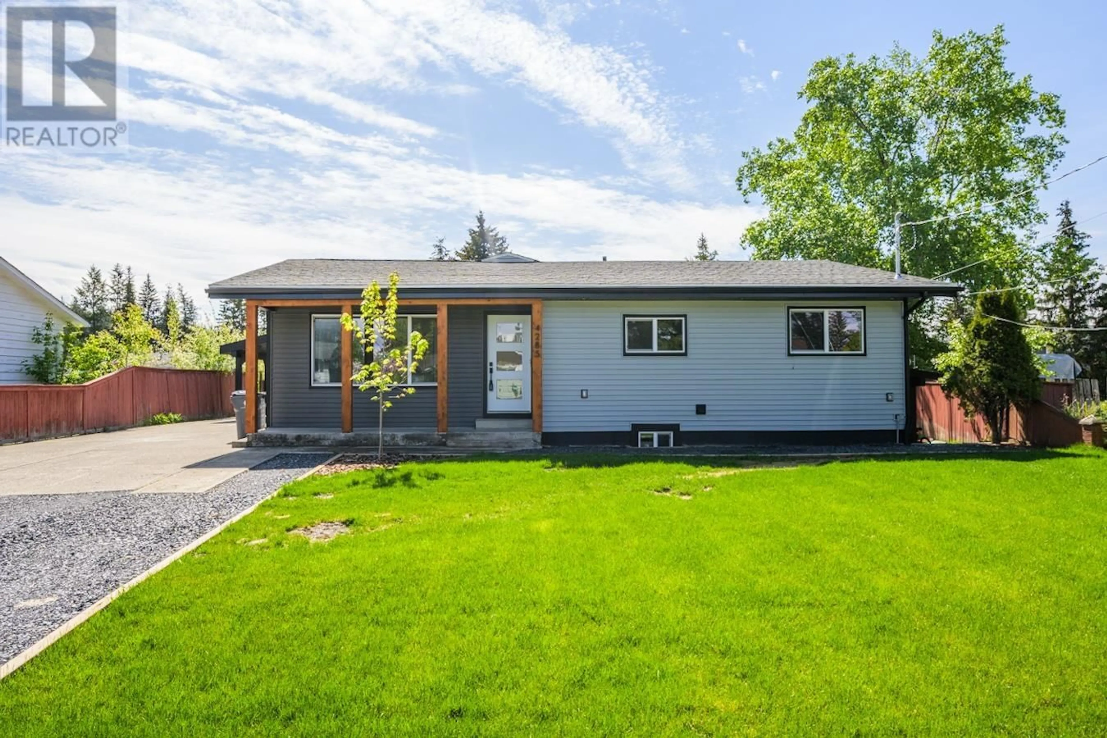 Home with vinyl exterior material, street for 4285 CRAIG DRIVE, Prince George British Columbia V2K1E4