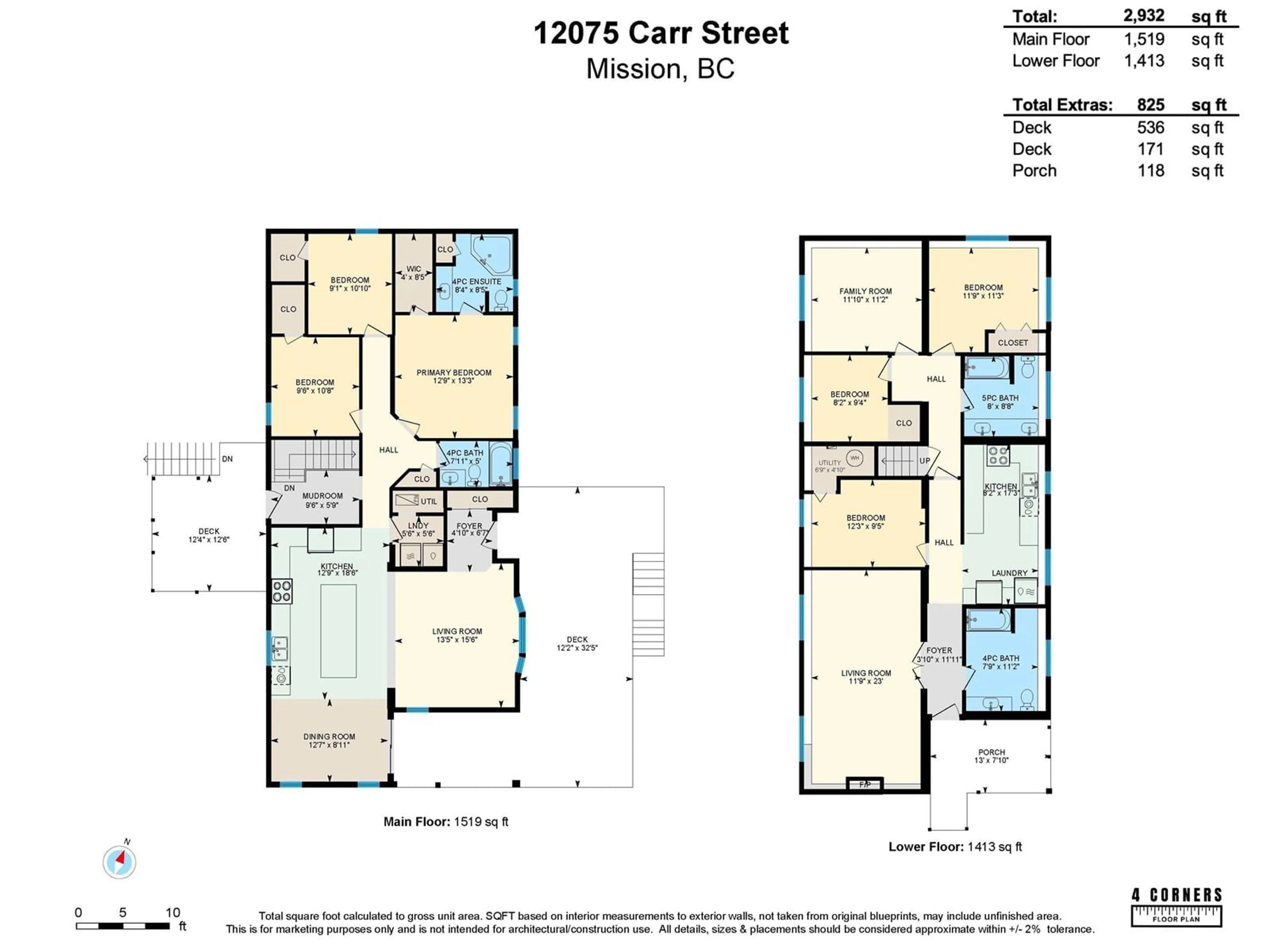 Floor plan for 12075 CARR, Mission British Columbia V4S1B8
