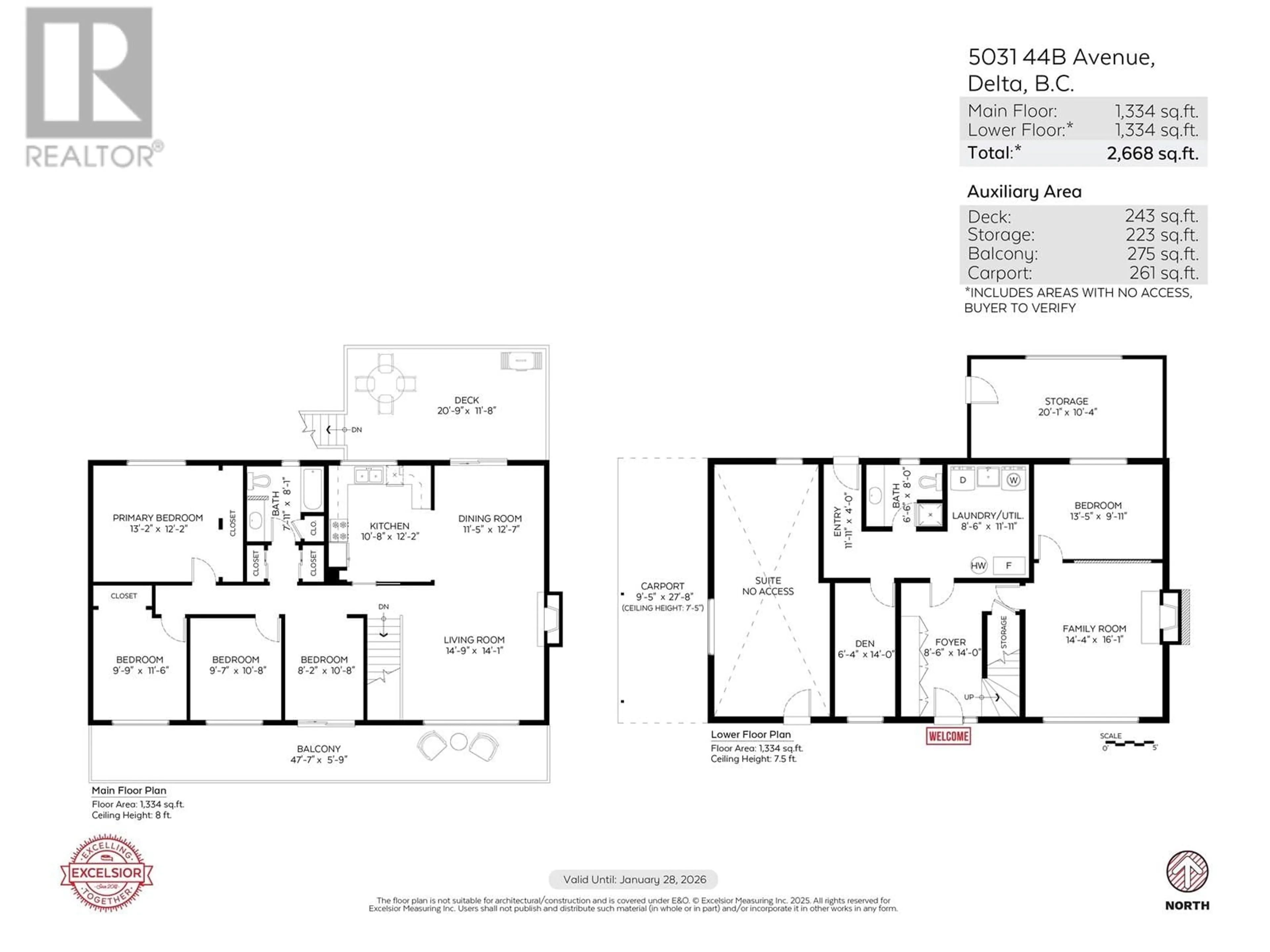 Floor plan for 5031 44B AVENUE, Ladner British Columbia V4K1J2
