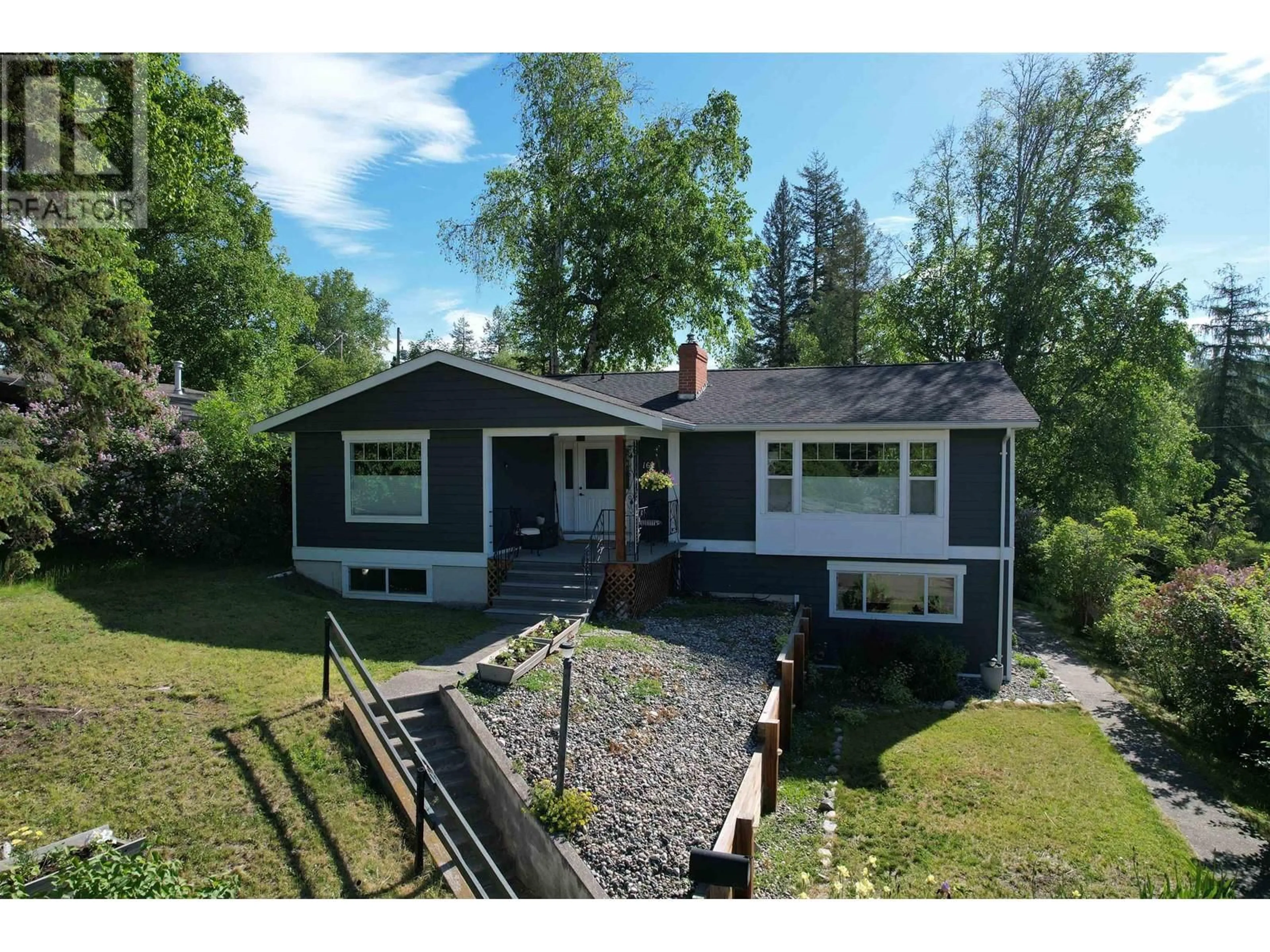 A pic from outside/outdoor area/front of a property/back of a property/a pic from drone, street for 166 GARDNER STREET, Quesnel British Columbia V2J3G5