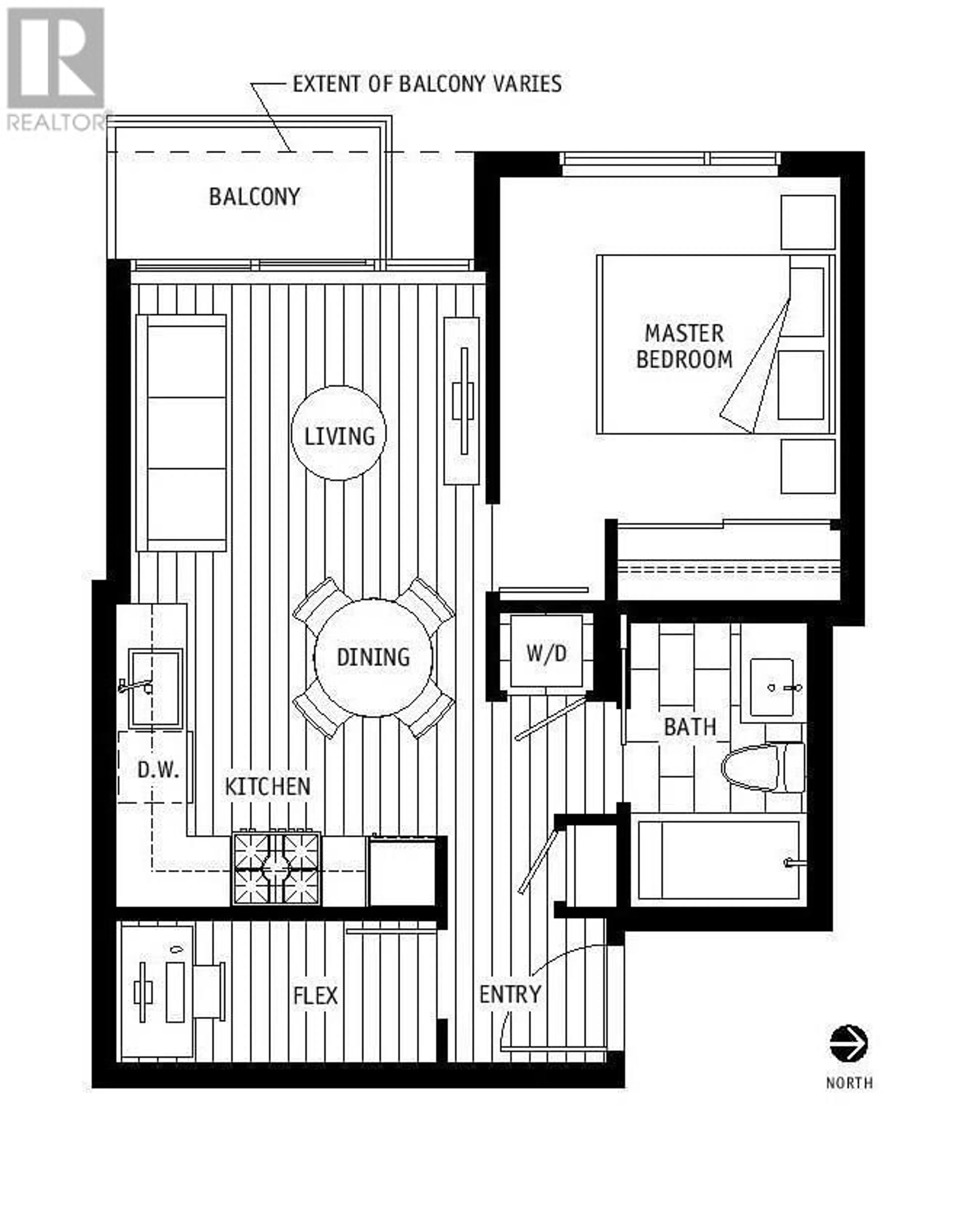 Floor plan for 1501 - 5665 BOUNDARY ROAD, Vancouver British Columbia V5R0E4