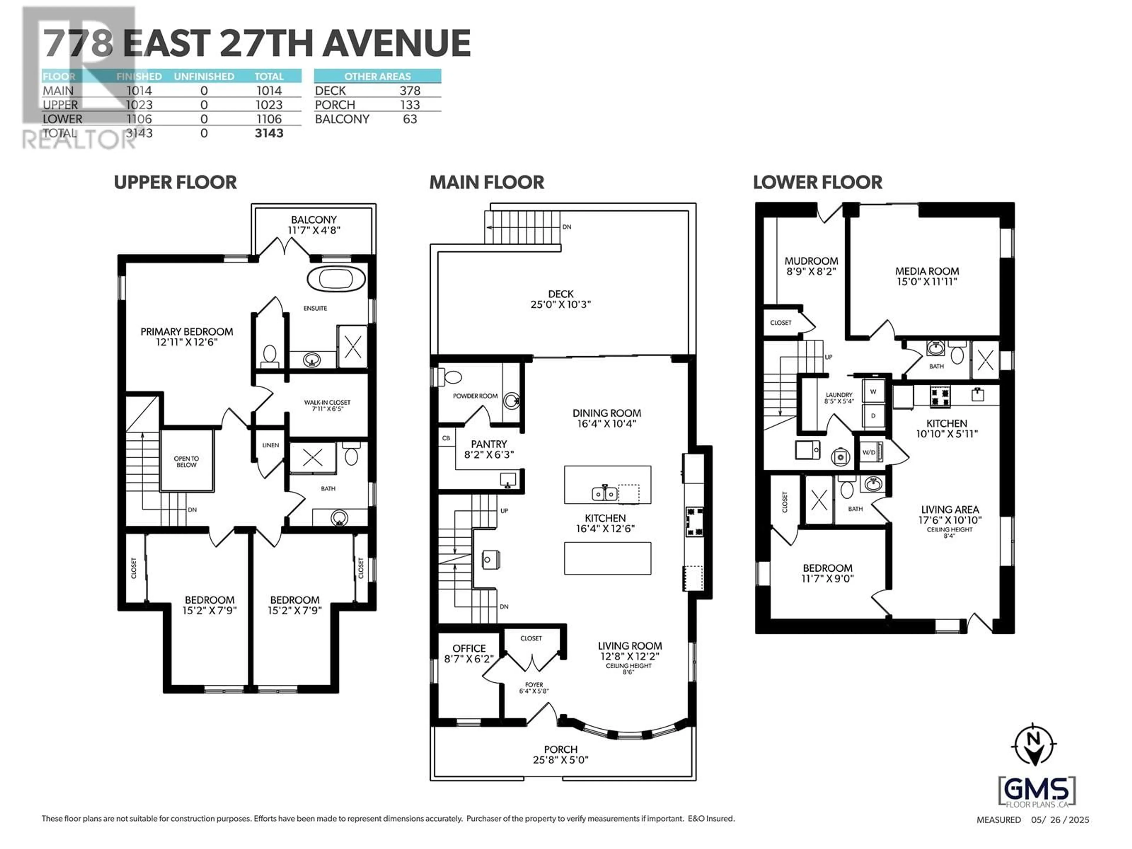 Floor plan for 778 27TH AVENUE, Vancouver British Columbia V5V2K9