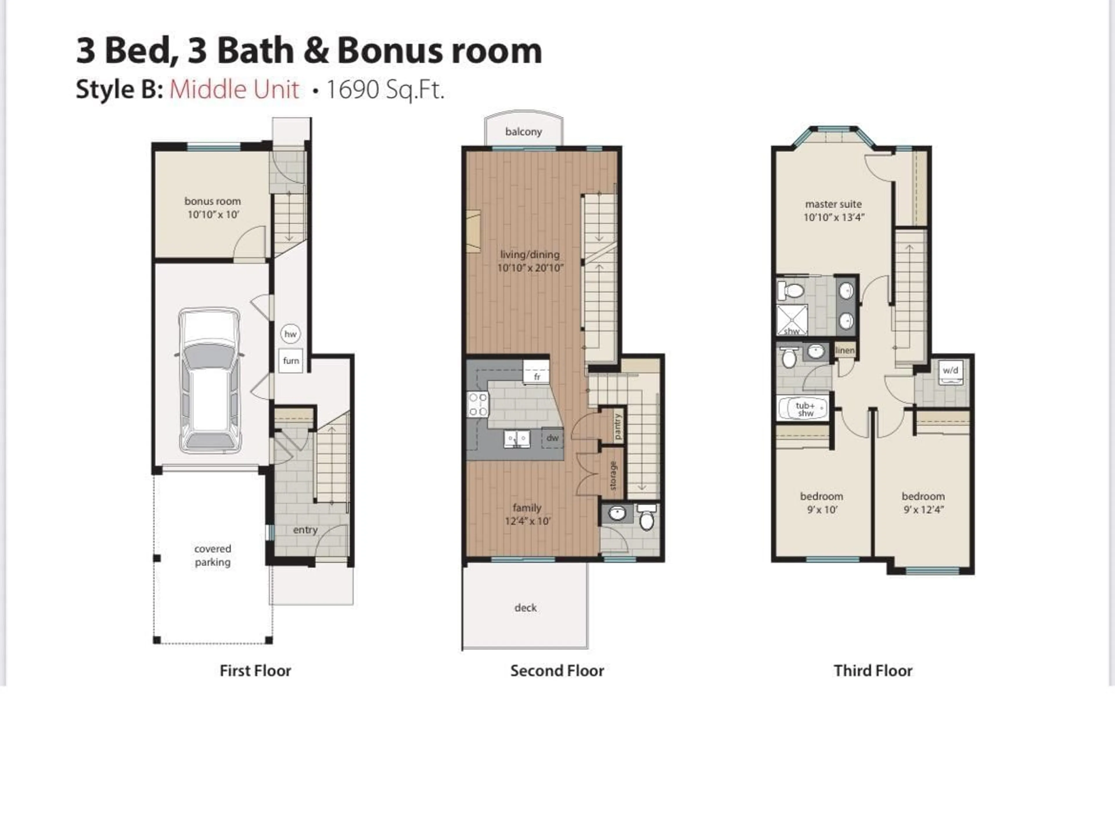 Floor plan for 30 - 8068 207, Langley British Columbia V2Y0M9