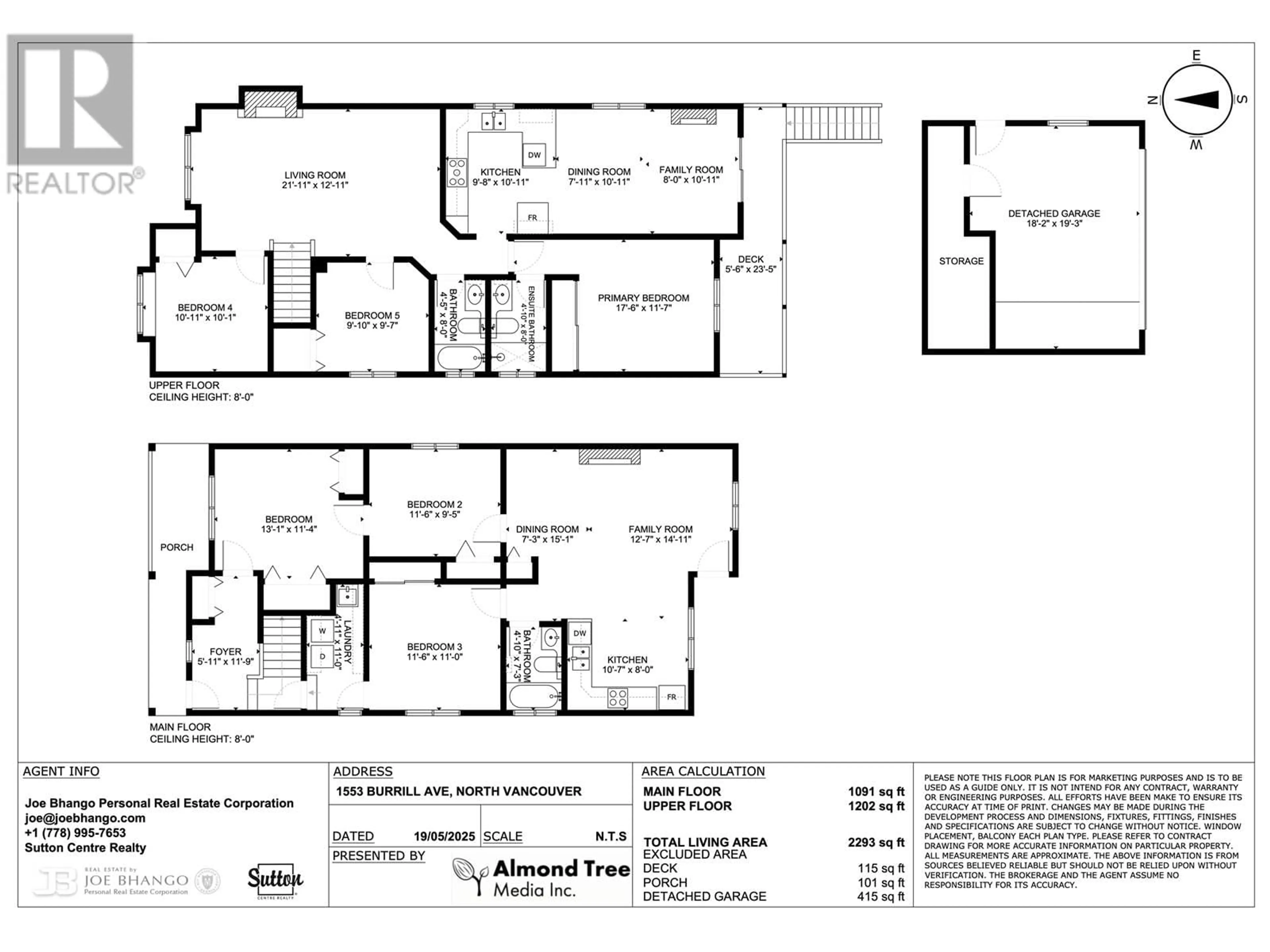 Floor plan for 1553 BURRILL AVENUE, North Vancouver British Columbia V7K1L8