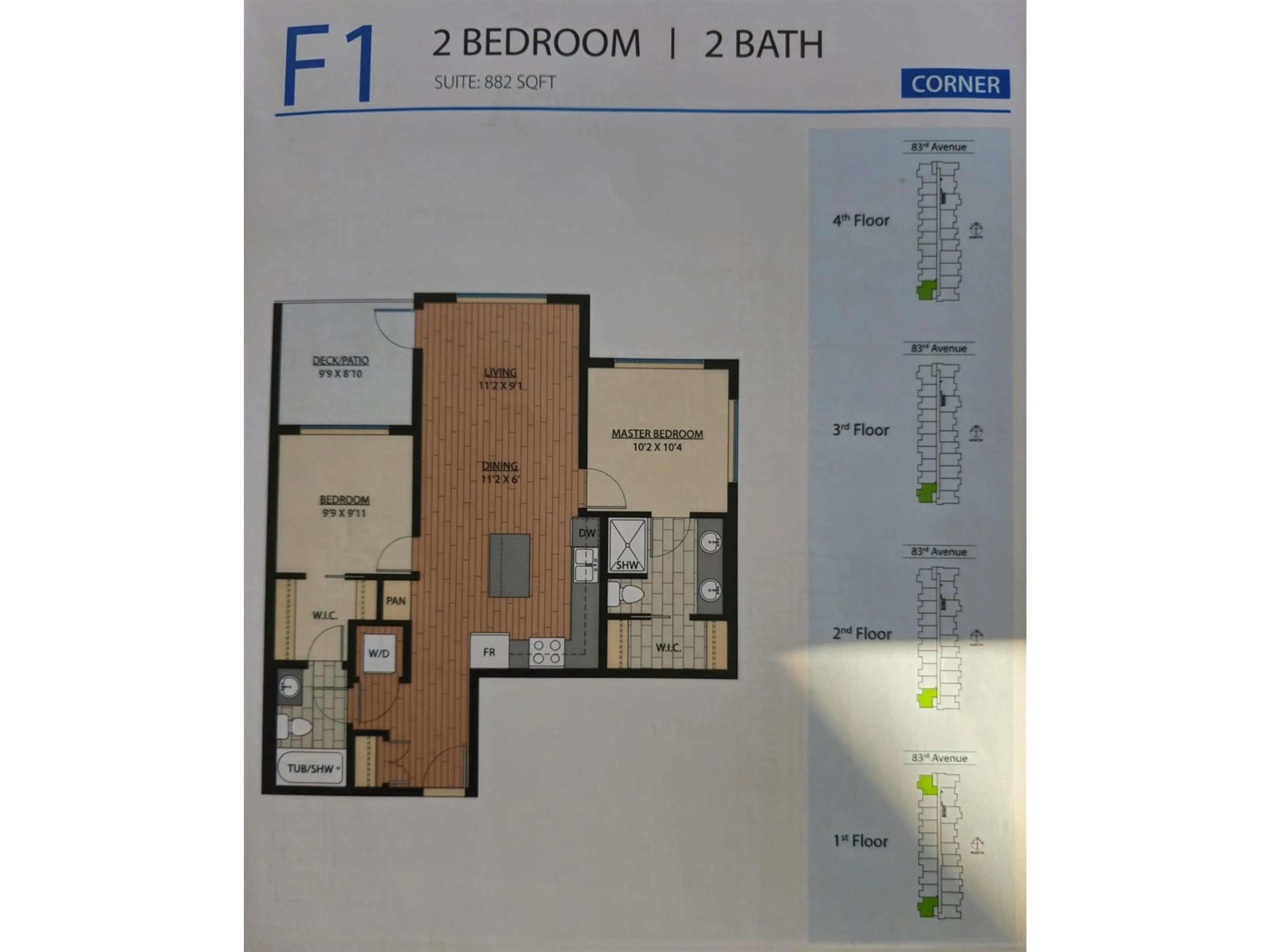 Floor plan for 309 - 20932 83, Langley British Columbia V2Y0K5