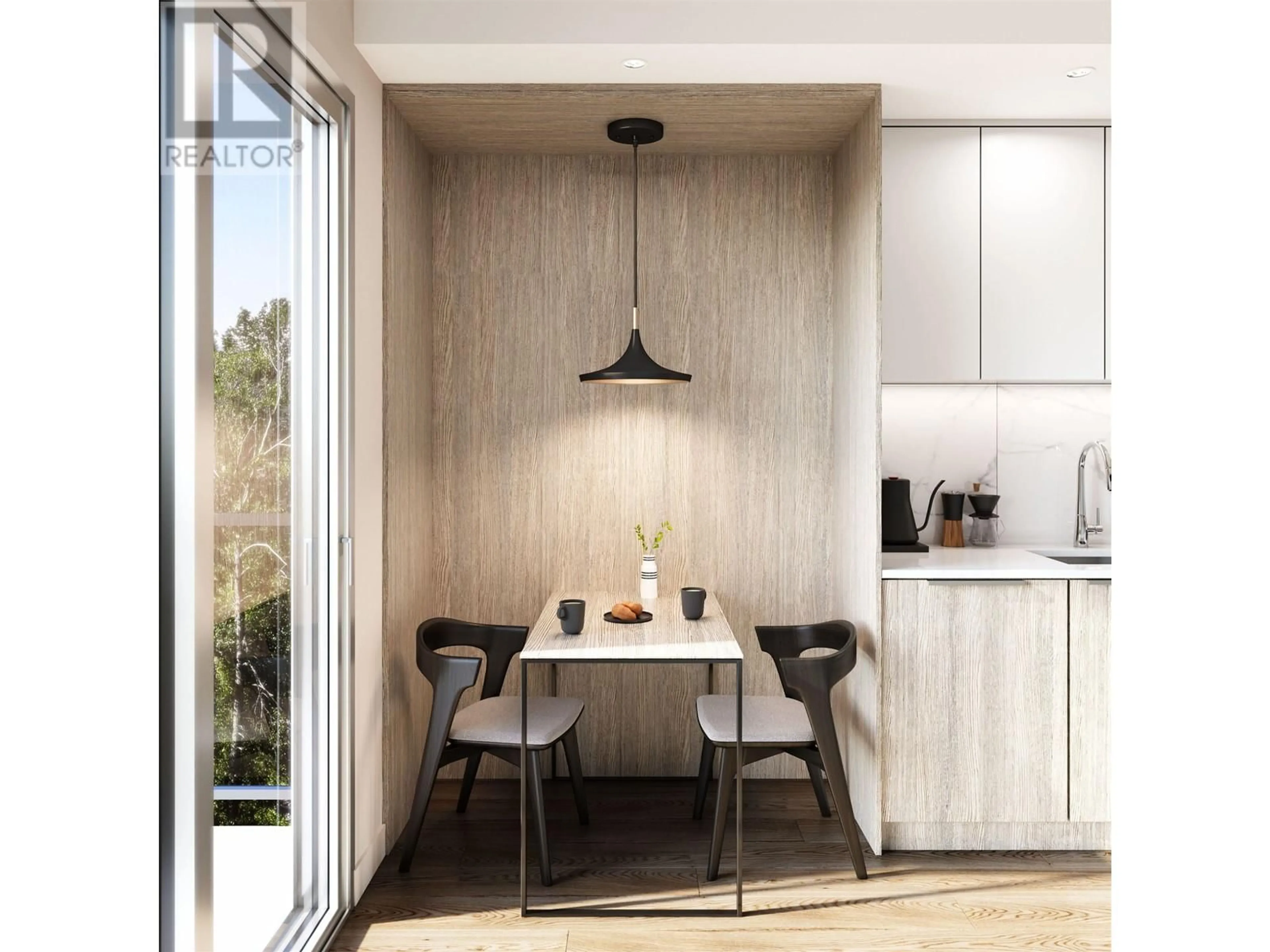 Open concept kitchen, wood/laminate floor for 401 - 154 JAMES ROAD, Port Moody British Columbia V0V0V0