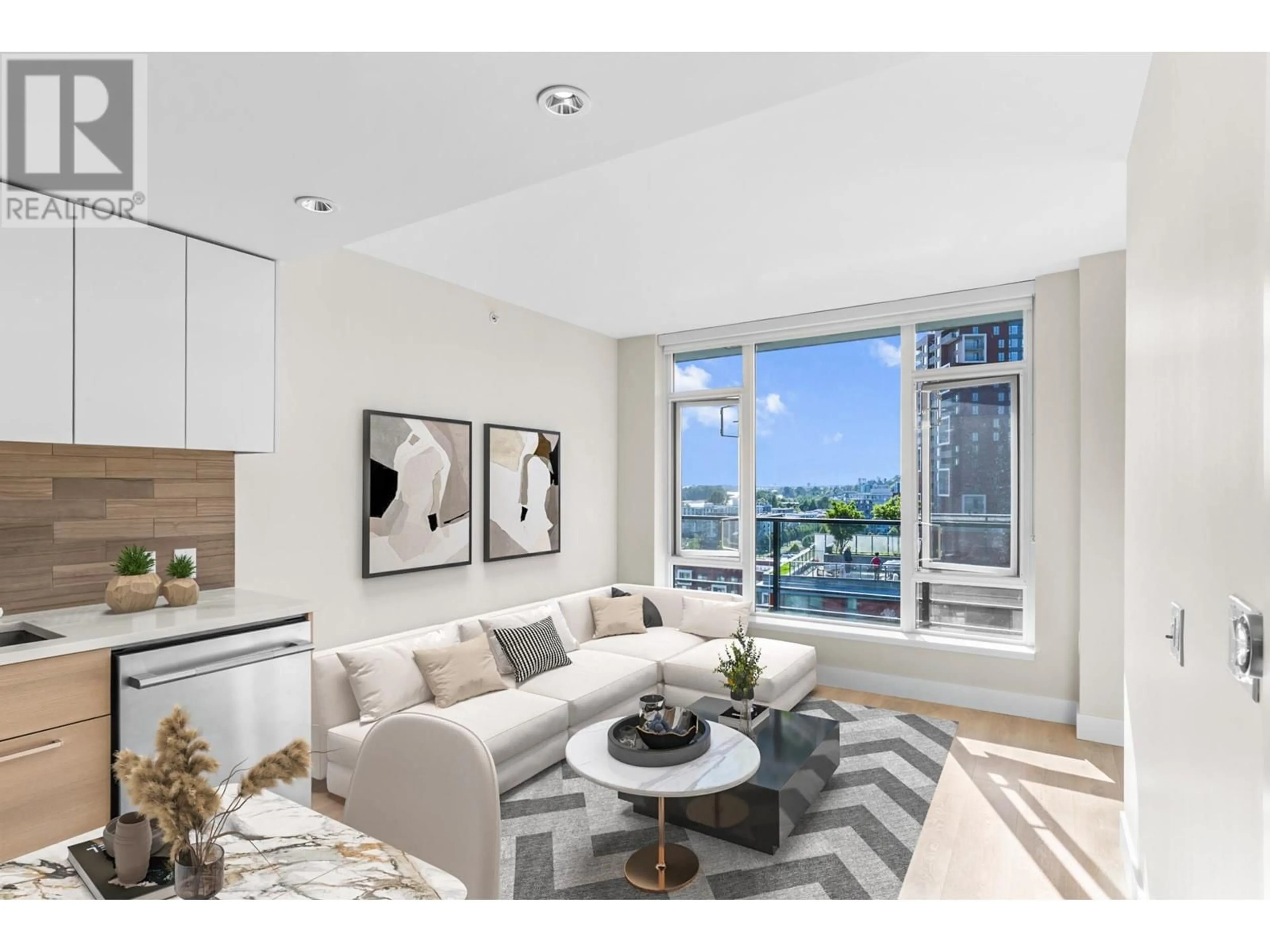Living room with furniture, unknown for 1306 - 8533 RIVER DISTRICT CROSSING, Vancouver British Columbia V5S0H2