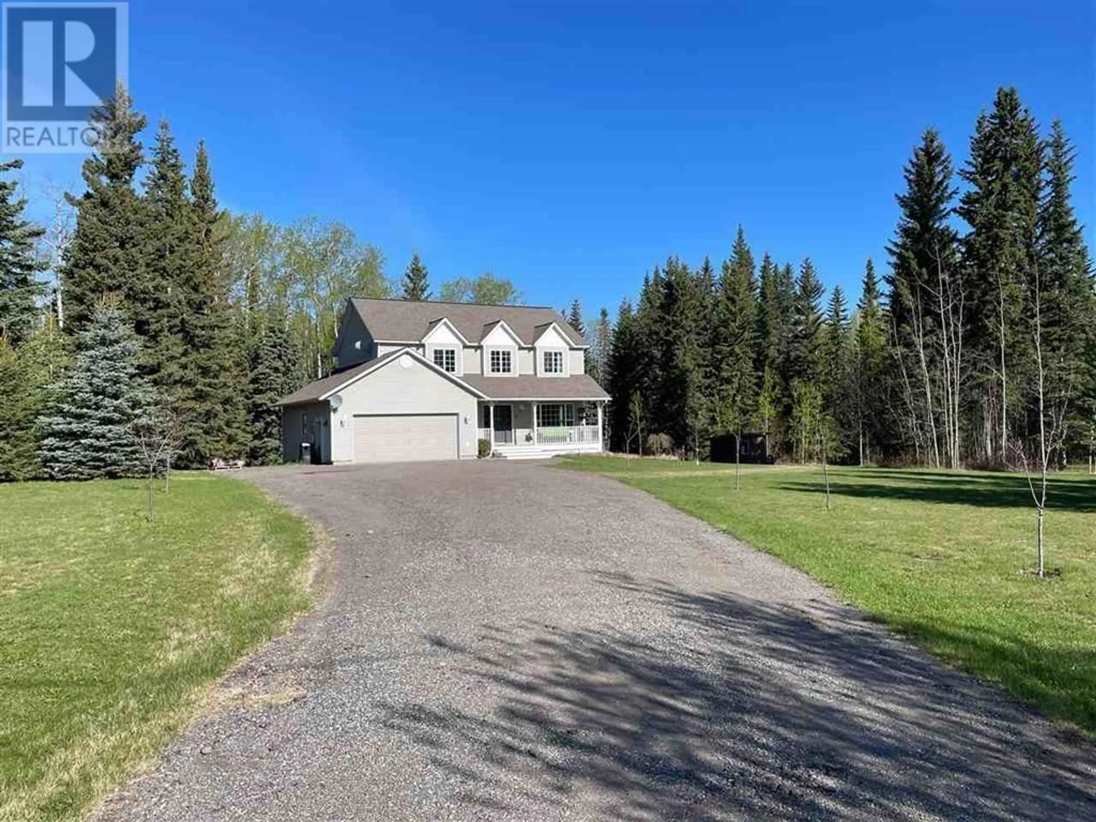 A pic from outside/outdoor area/front of a property/back of a property/a pic from drone, street for 1475 STARK DRIVE, Vanderhoof British Columbia V0J3A1