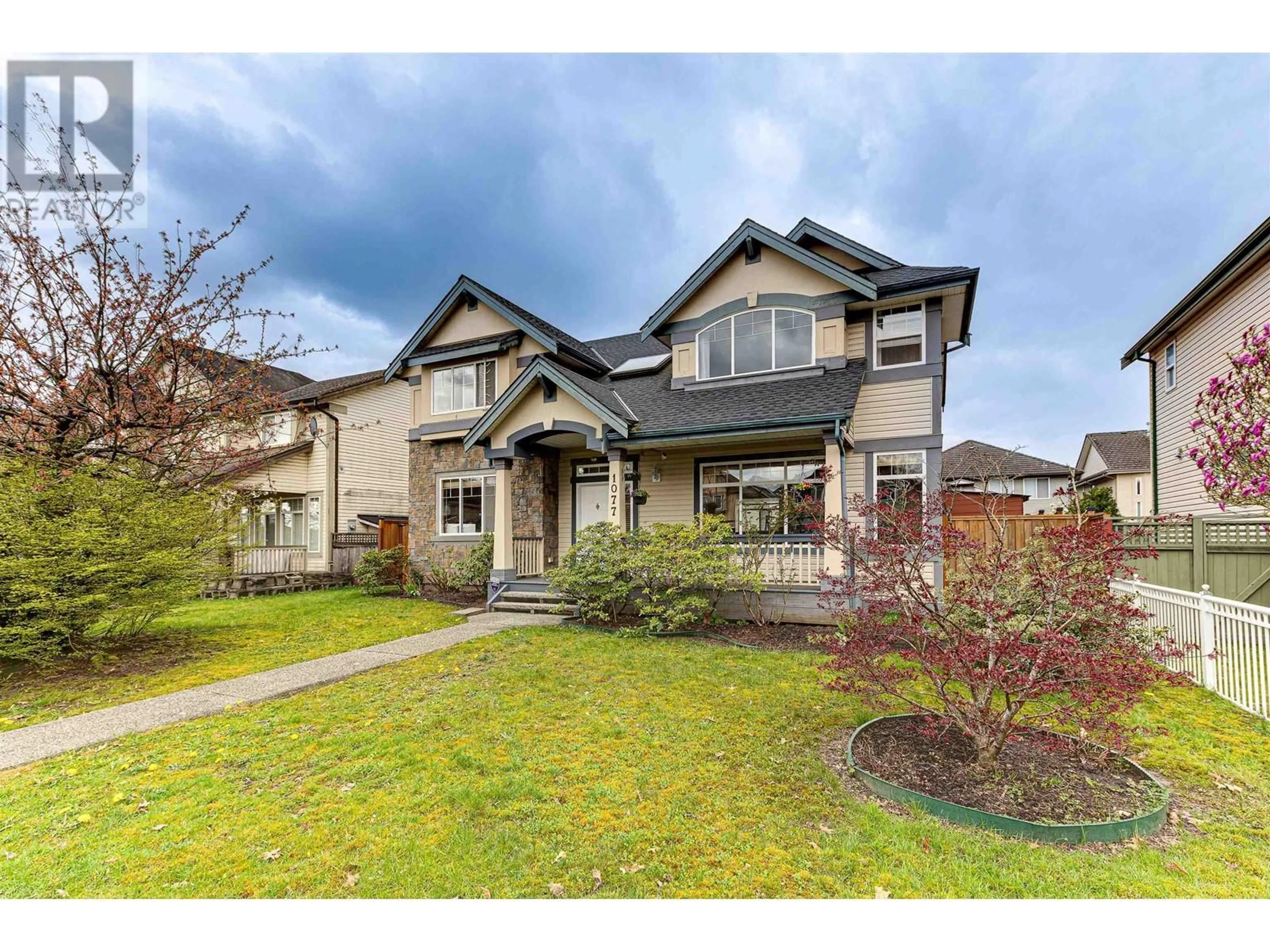 Home with brick exterior material, street for 1077 RIVERSIDE DRIVE, Port Coquitlam British Columbia V3B8A7