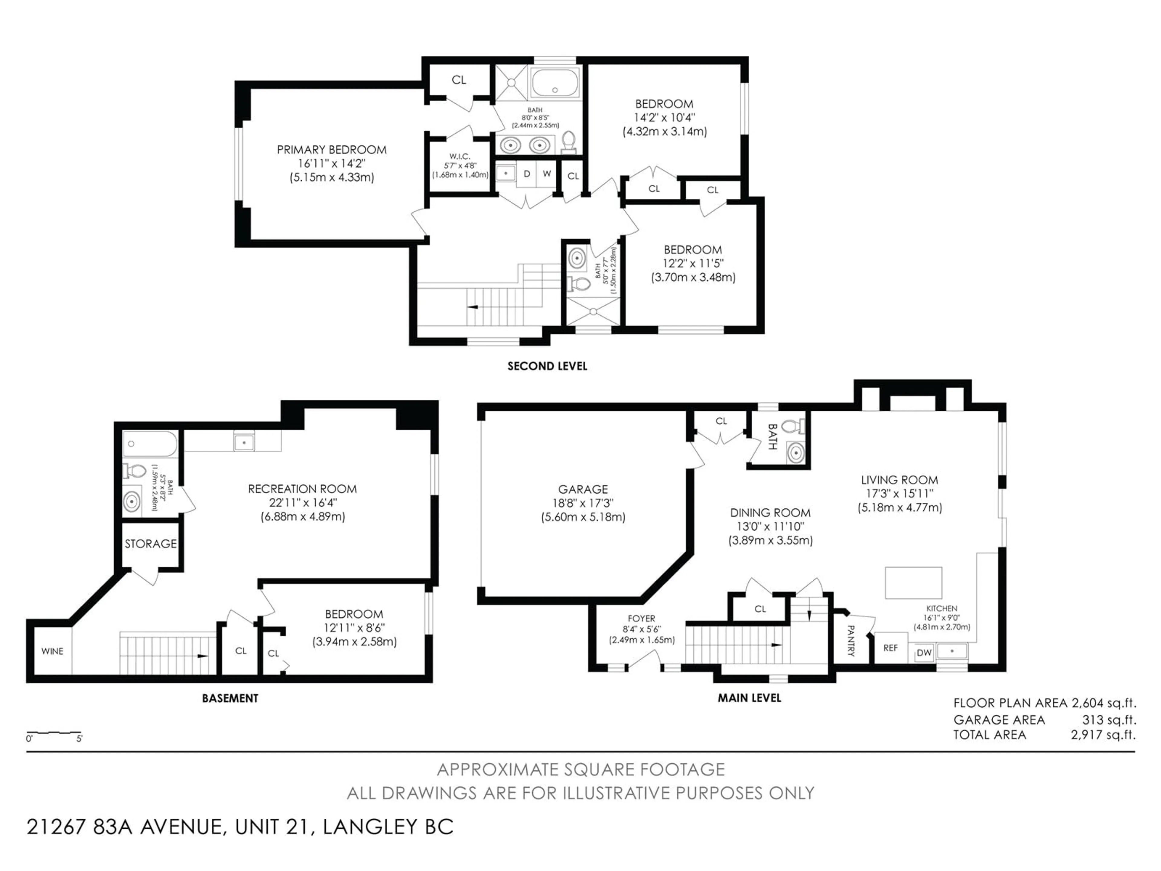 Floor plan for 21 - 21267 83A, Langley British Columbia V2Y0E6