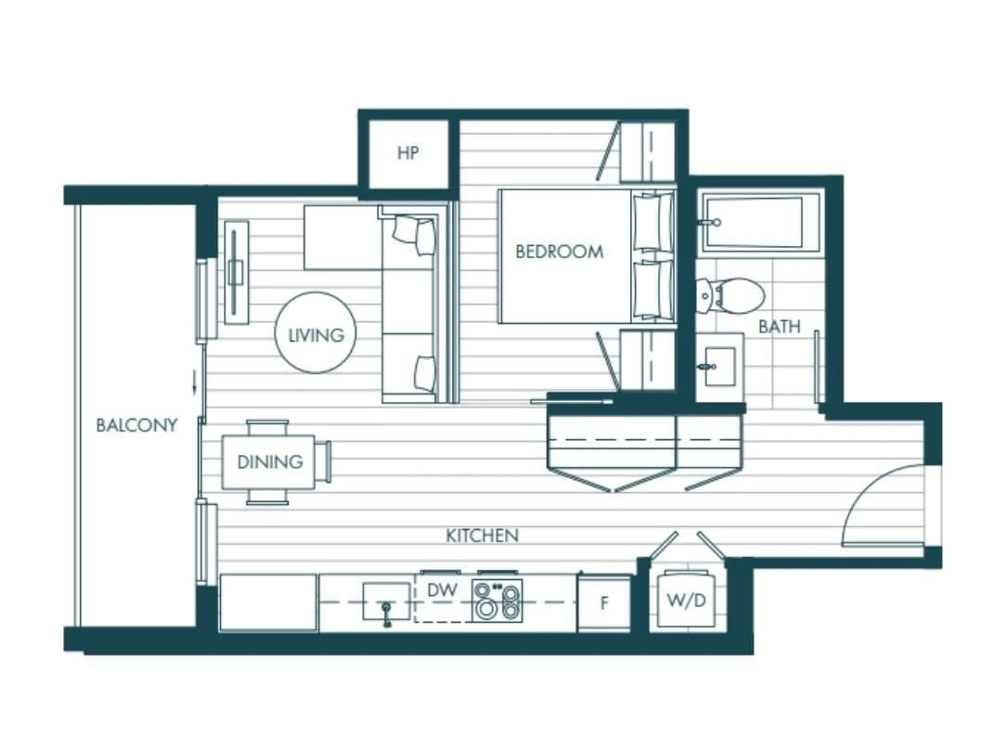 Floor plan for 1503 - 10448 UNIVERSITY, Surrey British Columbia V3T0S7