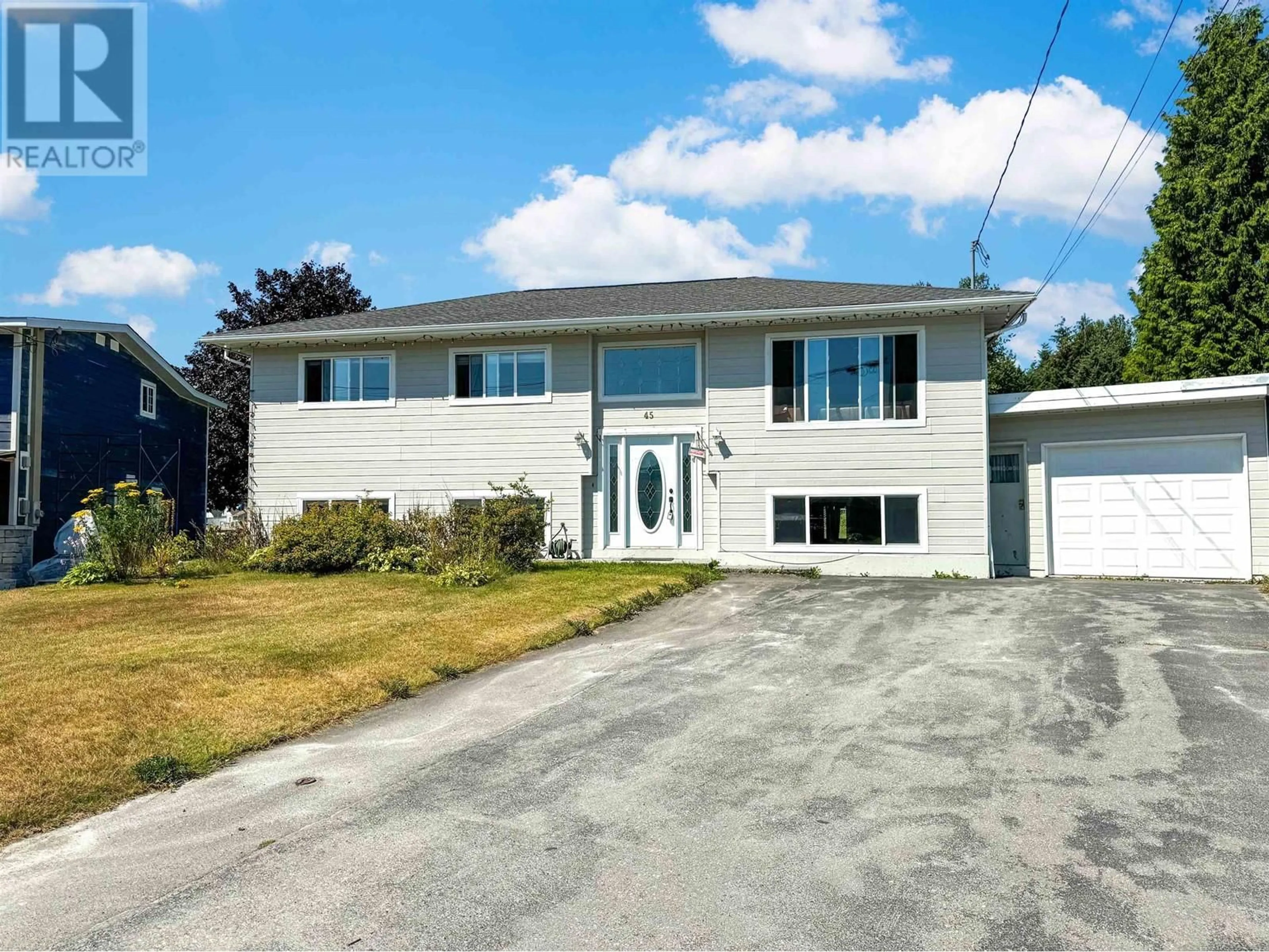 Home with vinyl exterior material, street for 45 YUKON STREET, Kitimat British Columbia V8C1Z3