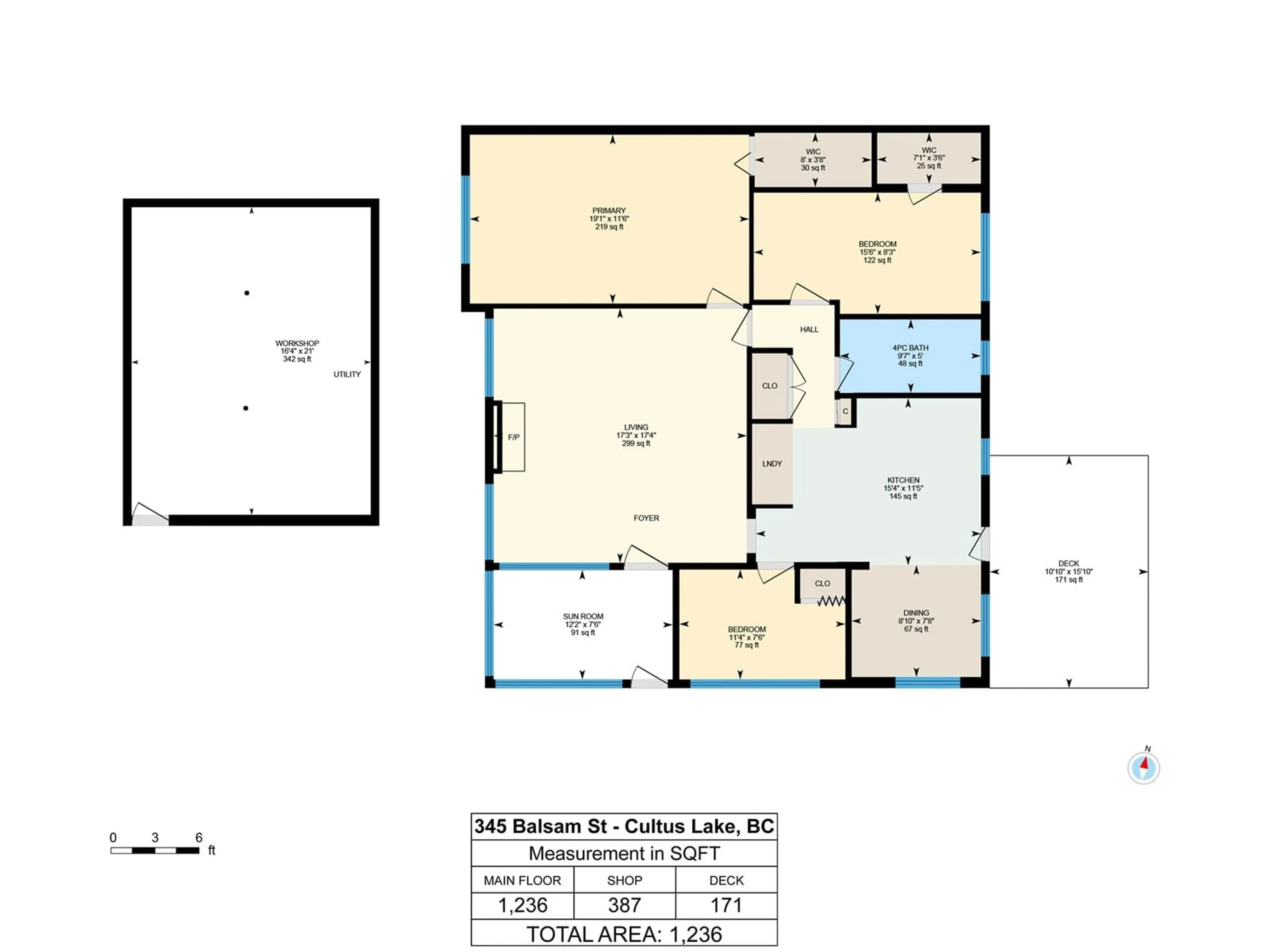 Floor plan for 345 BALSAM STREET, Cultus Lake British Columbia V2R4Y8