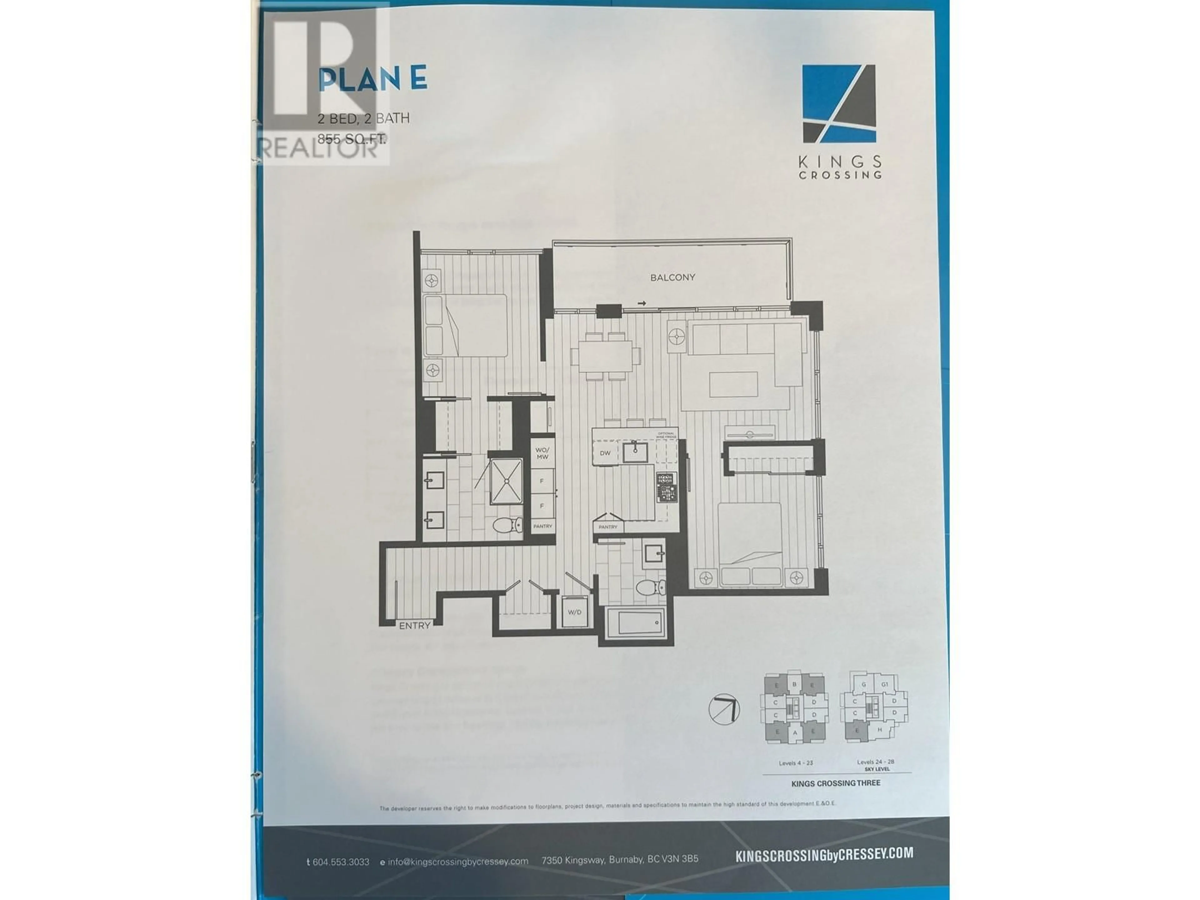Floor plan for 608 - 7303 NOBLE LANE, Burnaby British Columbia V3N0H2