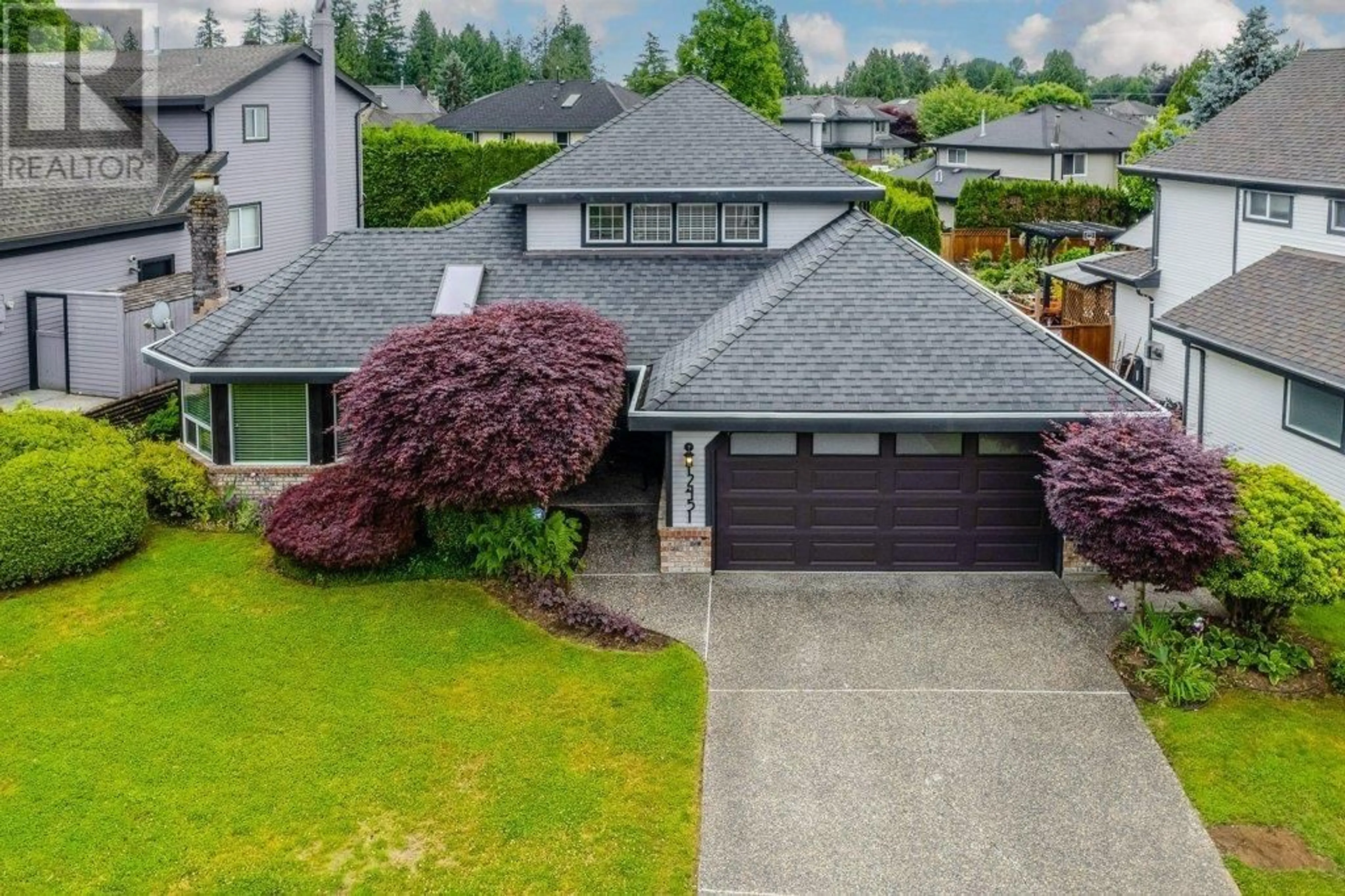 A pic from outside/outdoor area/front of a property/back of a property/a pic from drone, street for 12451 205 STREET, Maple Ridge British Columbia V2X0B1