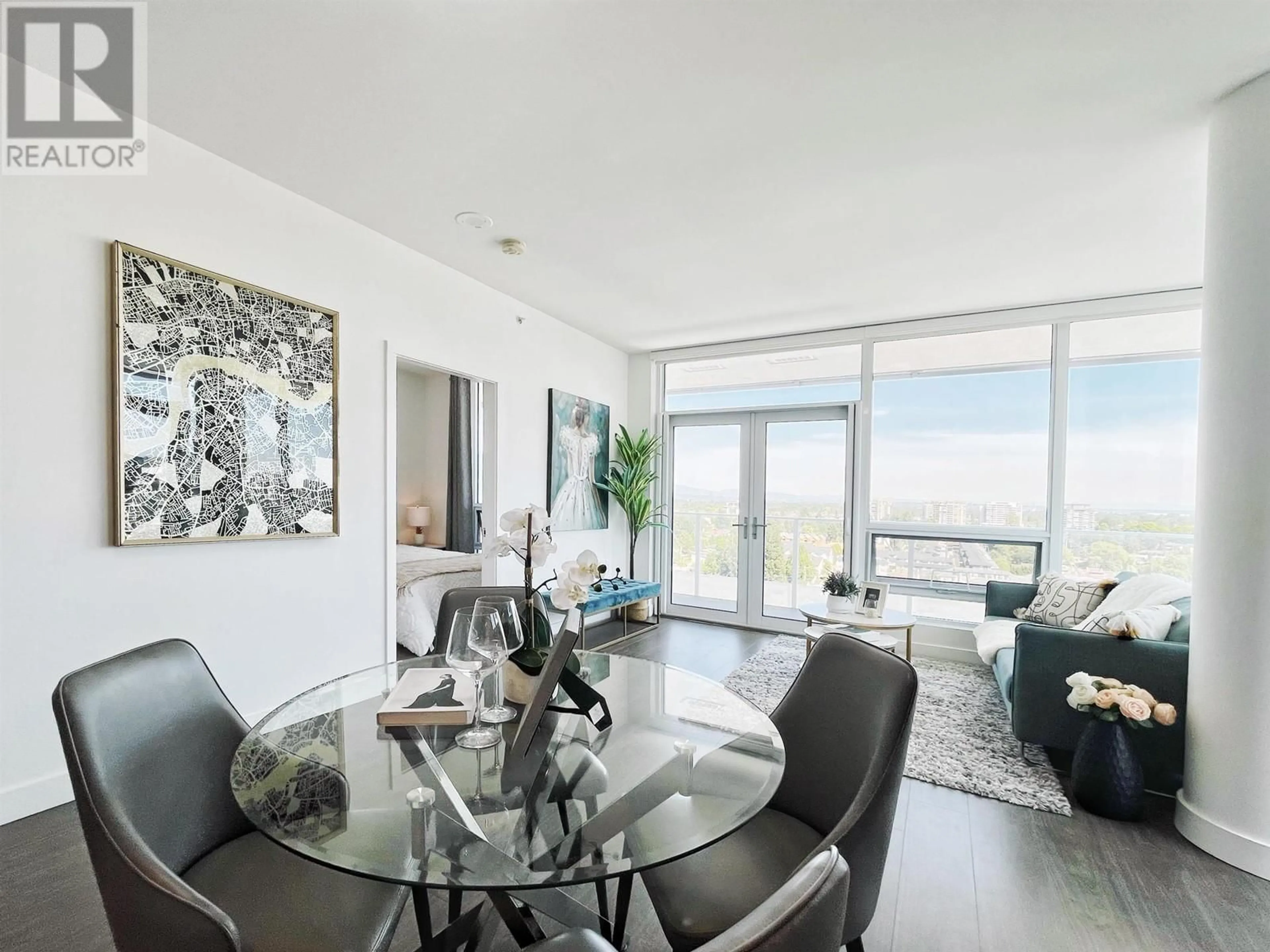 Living room with furniture, unknown for 1407 - 6328 NO. 3 ROAD, Richmond British Columbia V6Y0L6