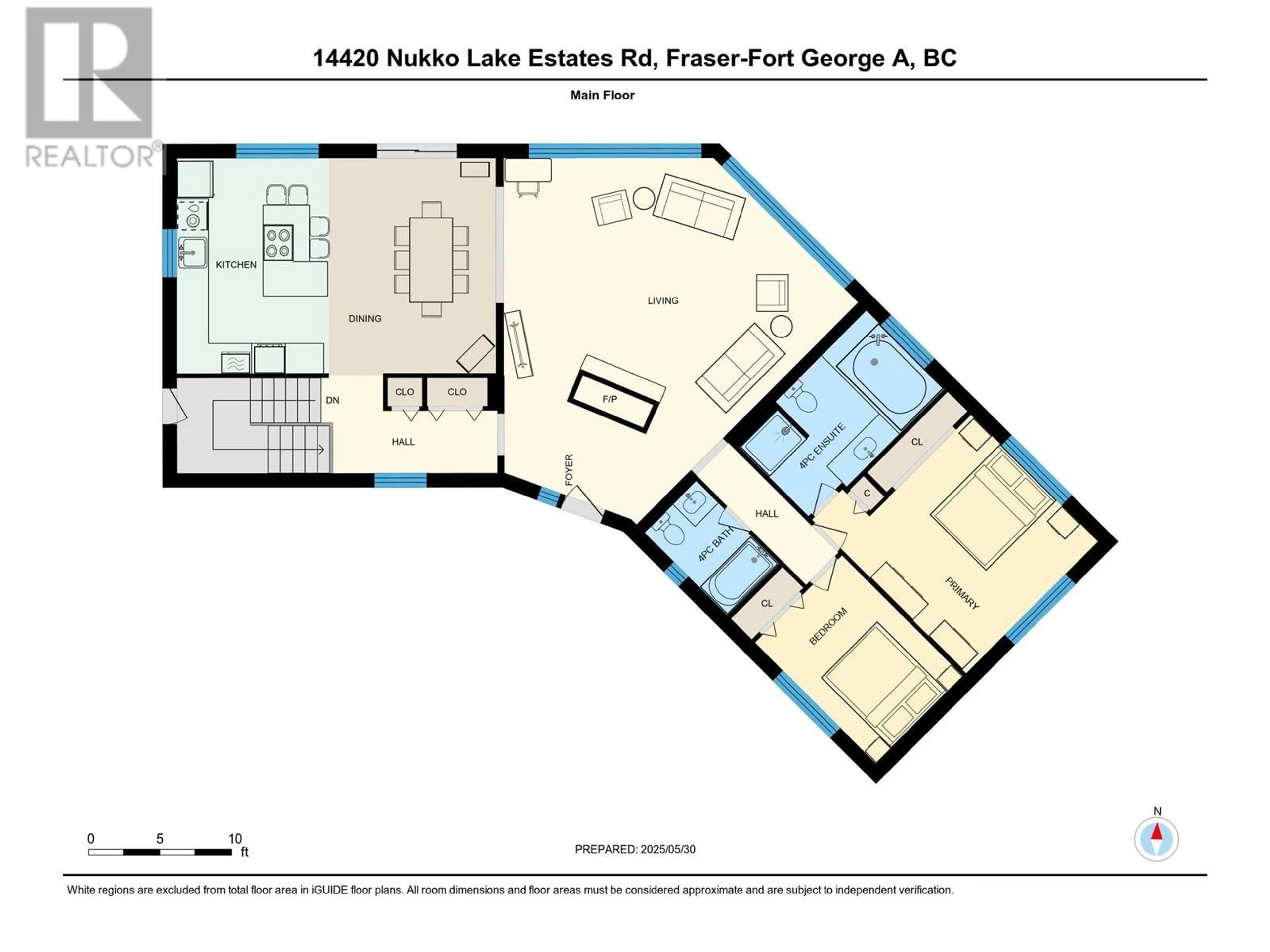 Floor plan for 14420 NUKKO LAKE ESTATES ROAD, Prince George British Columbia V2K5K6