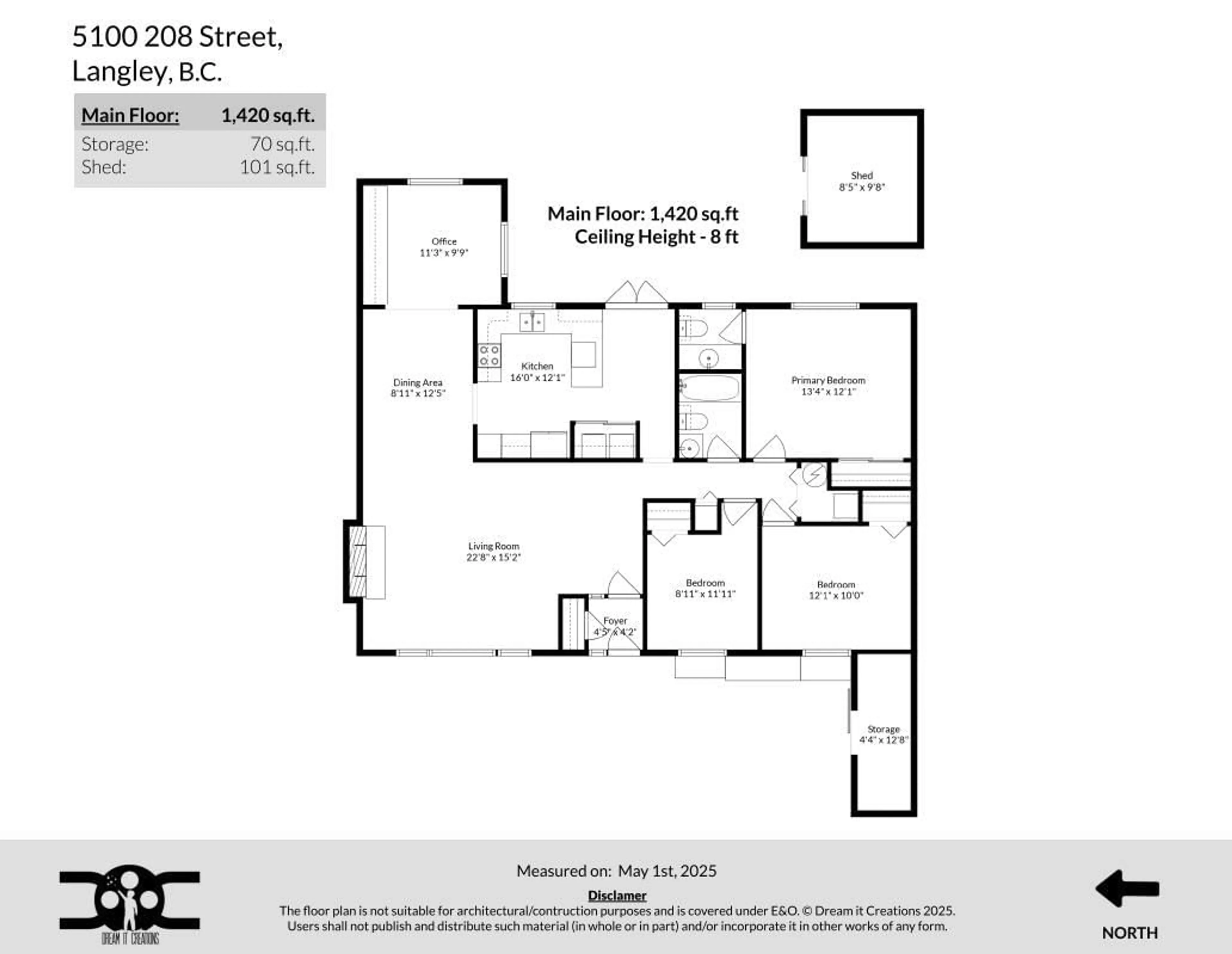 Floor plan for 5100 208, Langley British Columbia V3A2J5