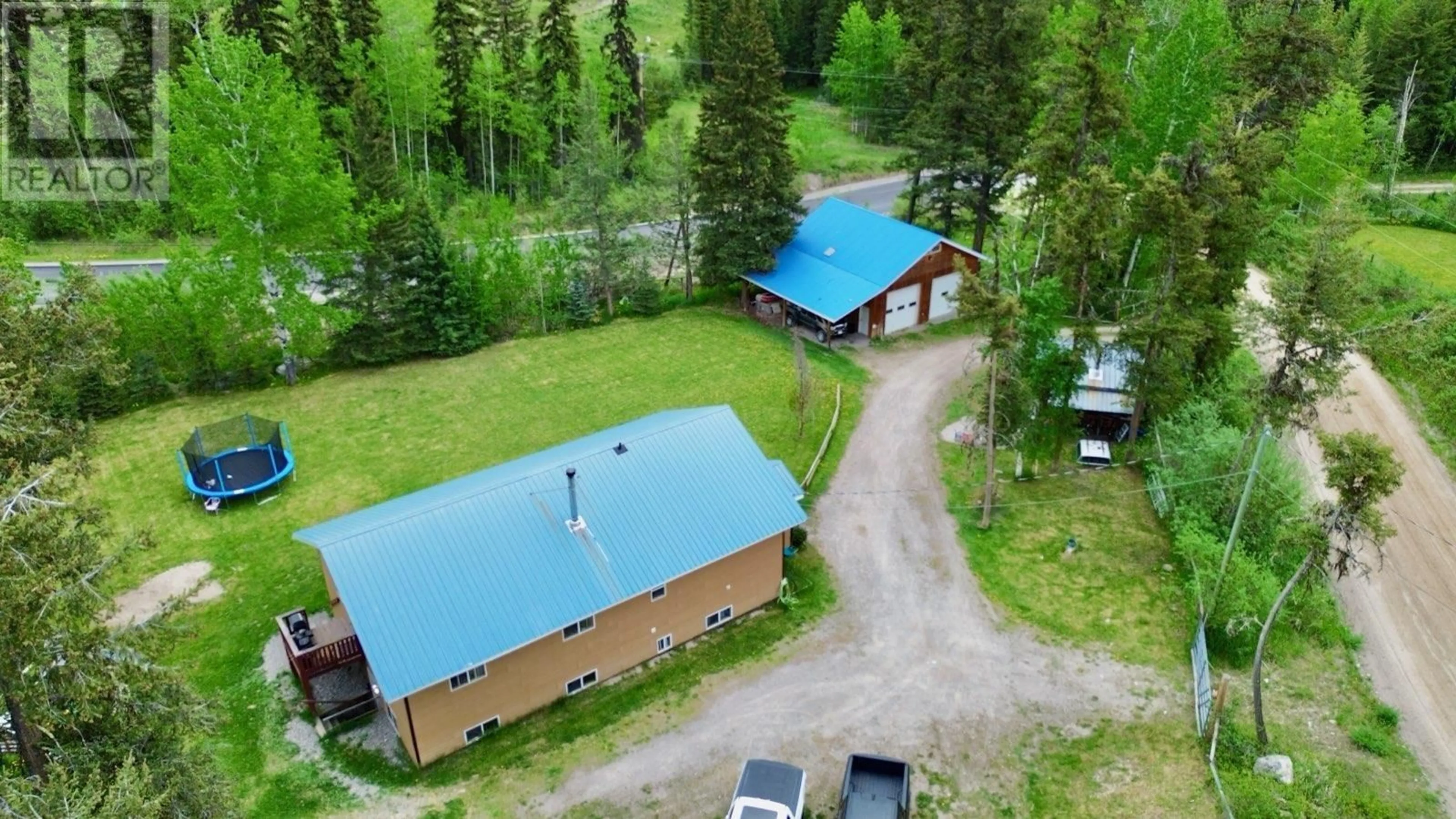 A pic from outside/outdoor area/front of a property/back of a property/a pic from drone, unknown for 1449 ENRIGHT ROAD, McLeese Lake British Columbia V0L1P0